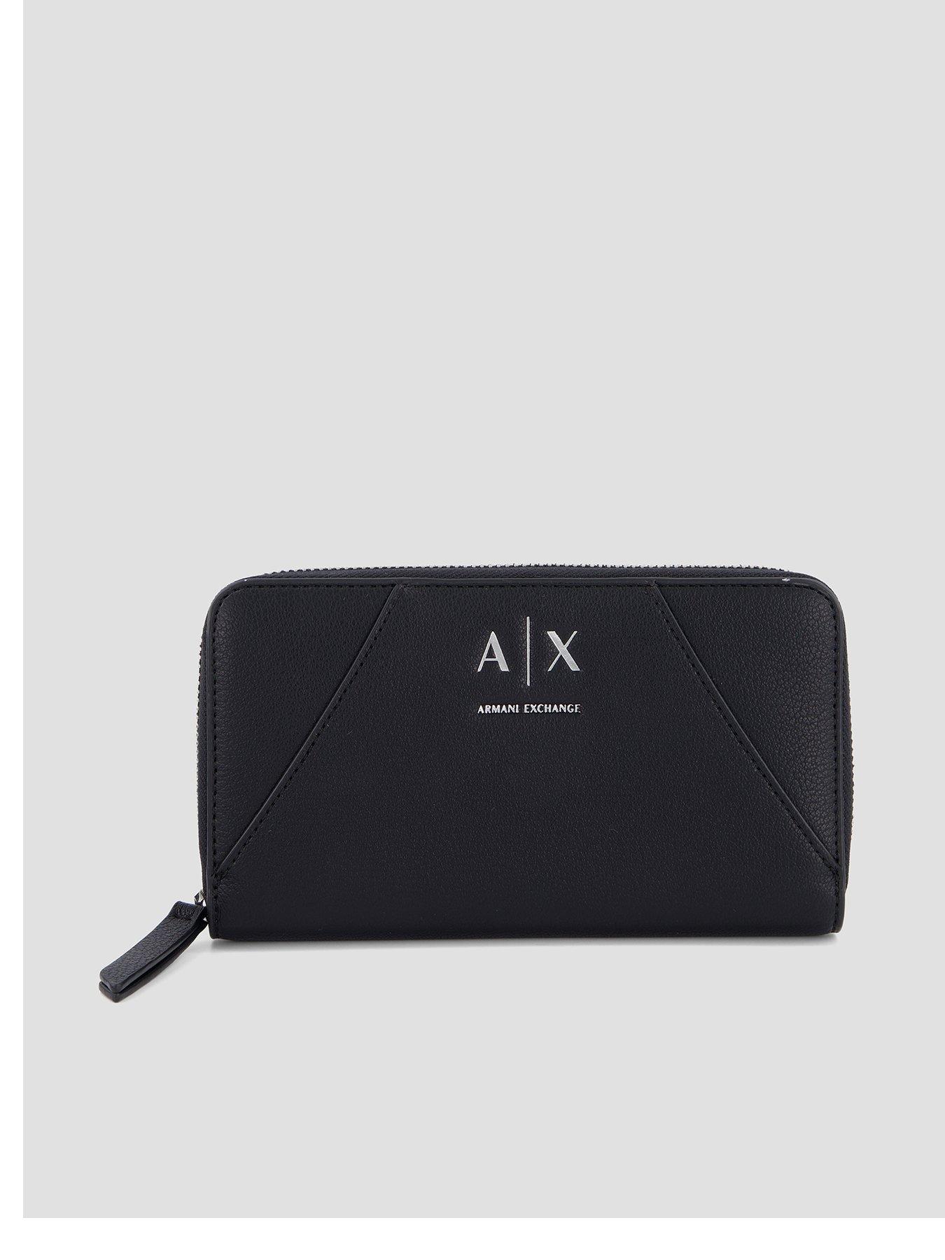 Image 1 of 4 of Armani Exchange Isabel Zip Around Wallet - Black