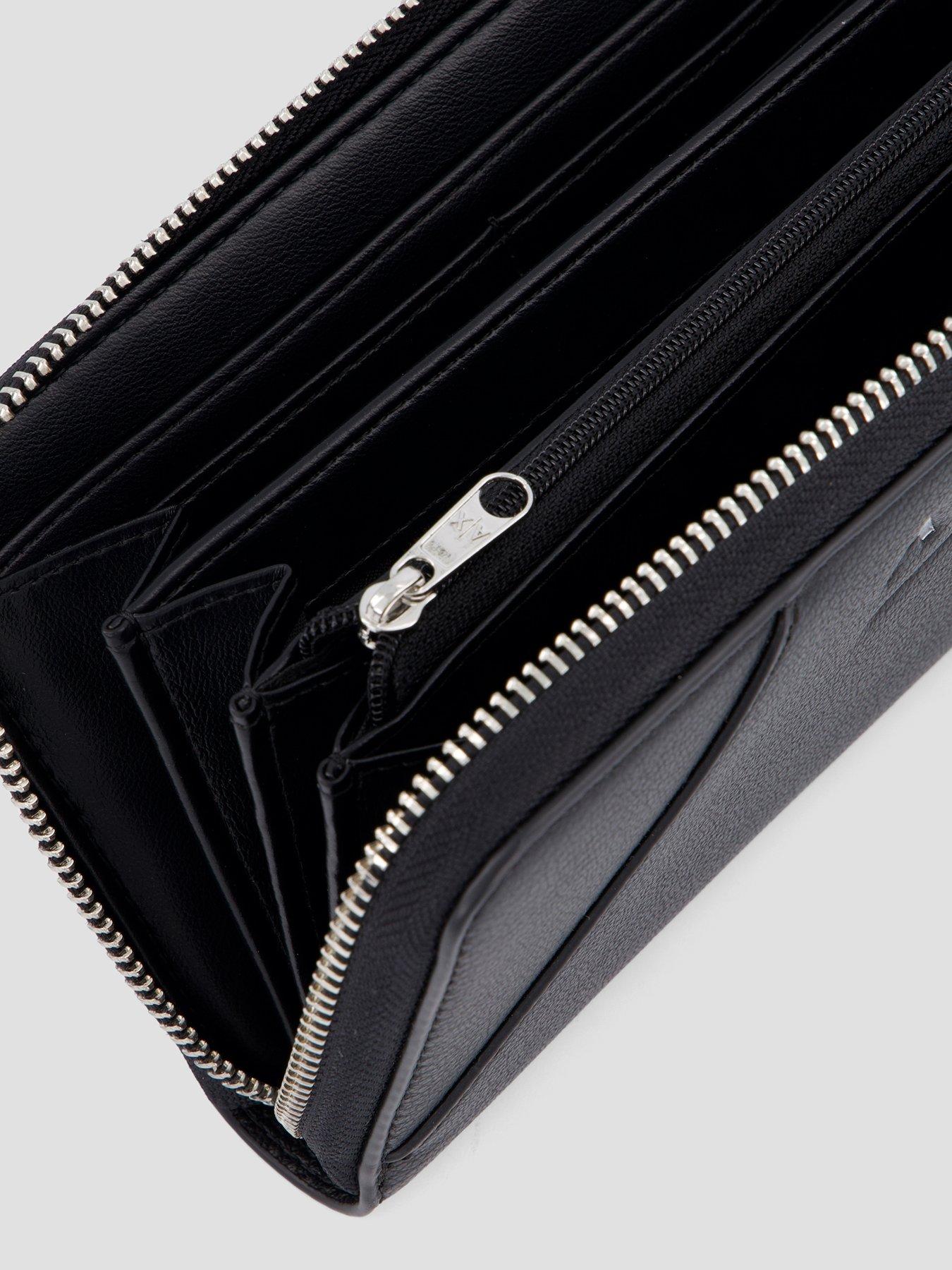 Image 4 of 4 of Armani Exchange Isabel Zip Around Wallet - Black