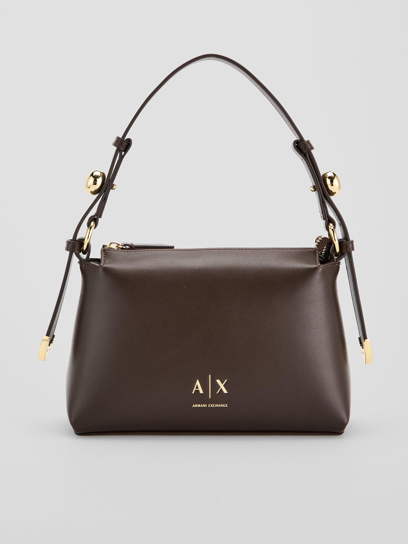 Image 1 of 6 of Armani Exchange Armani Exchange Helen Shoulder Bag - Black