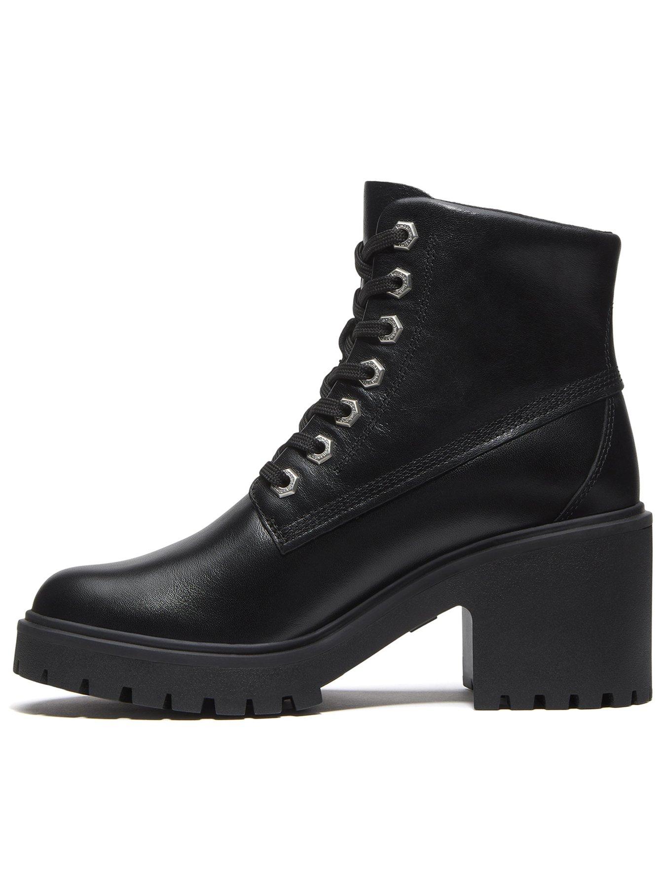 Image 6 of 7 of Timberland Stone Heights Mid Lace Up Boots - Black