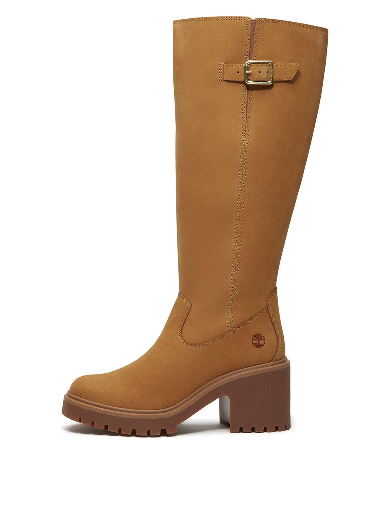Timberland Stone Heights Tall Zip Up Boot Wheat Nubuck