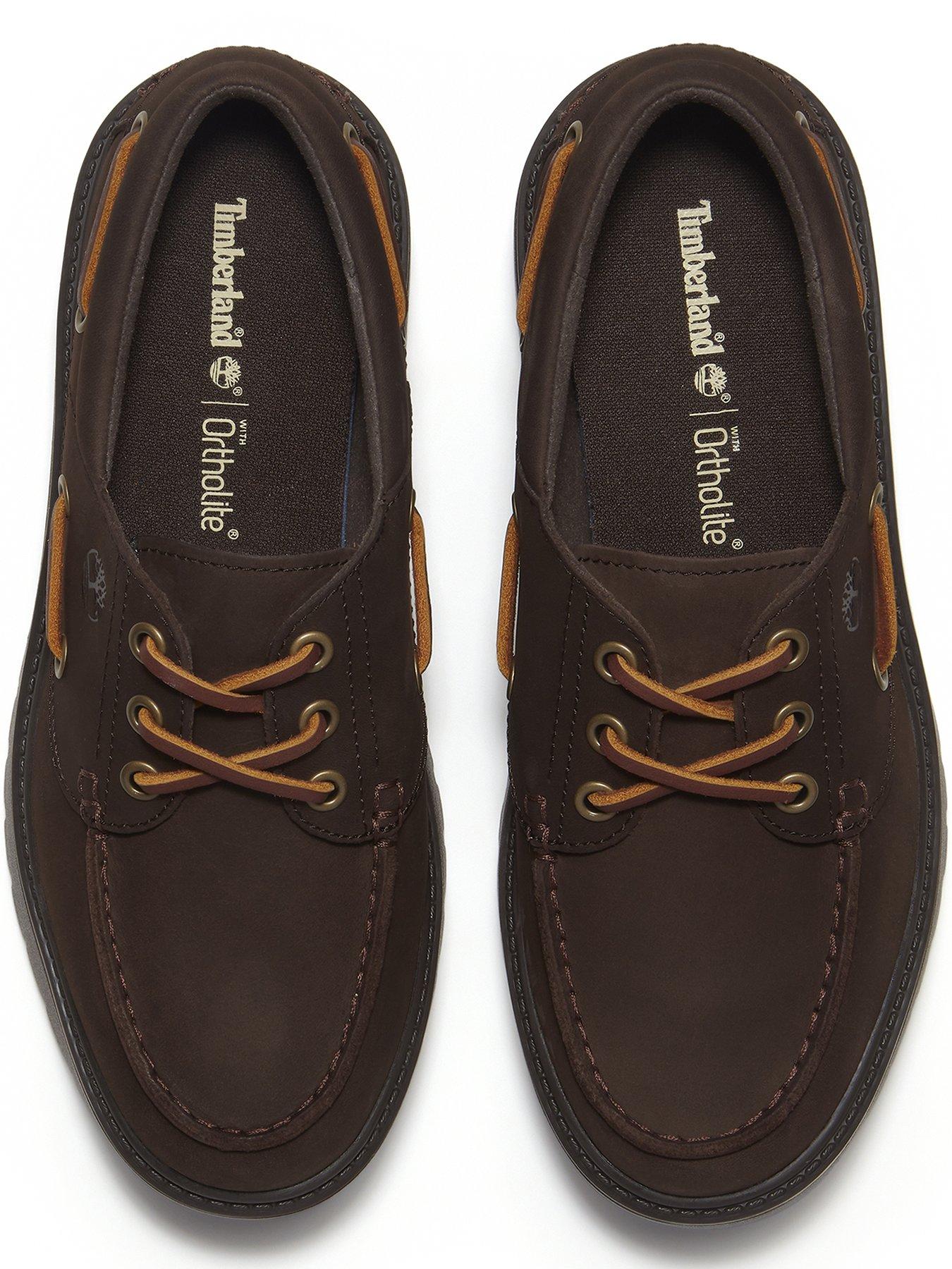 Image 4 of 6 of Timberland Stone Street Platform Boat Shoes - Dark Brown