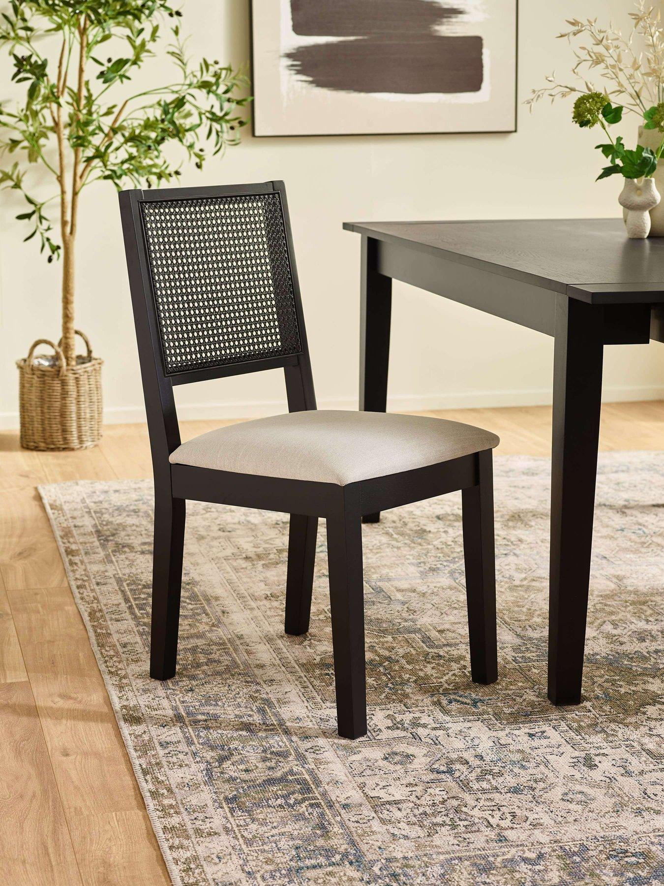 Image 5 of 7 of Julian Bowen Knoxley Black Extending Table And 8 Chairs