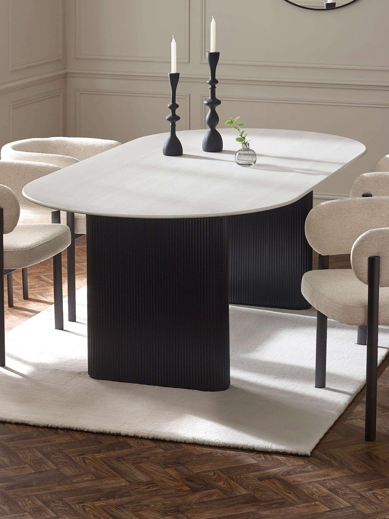 Julian Bowen Bolivia Oval Dining Table