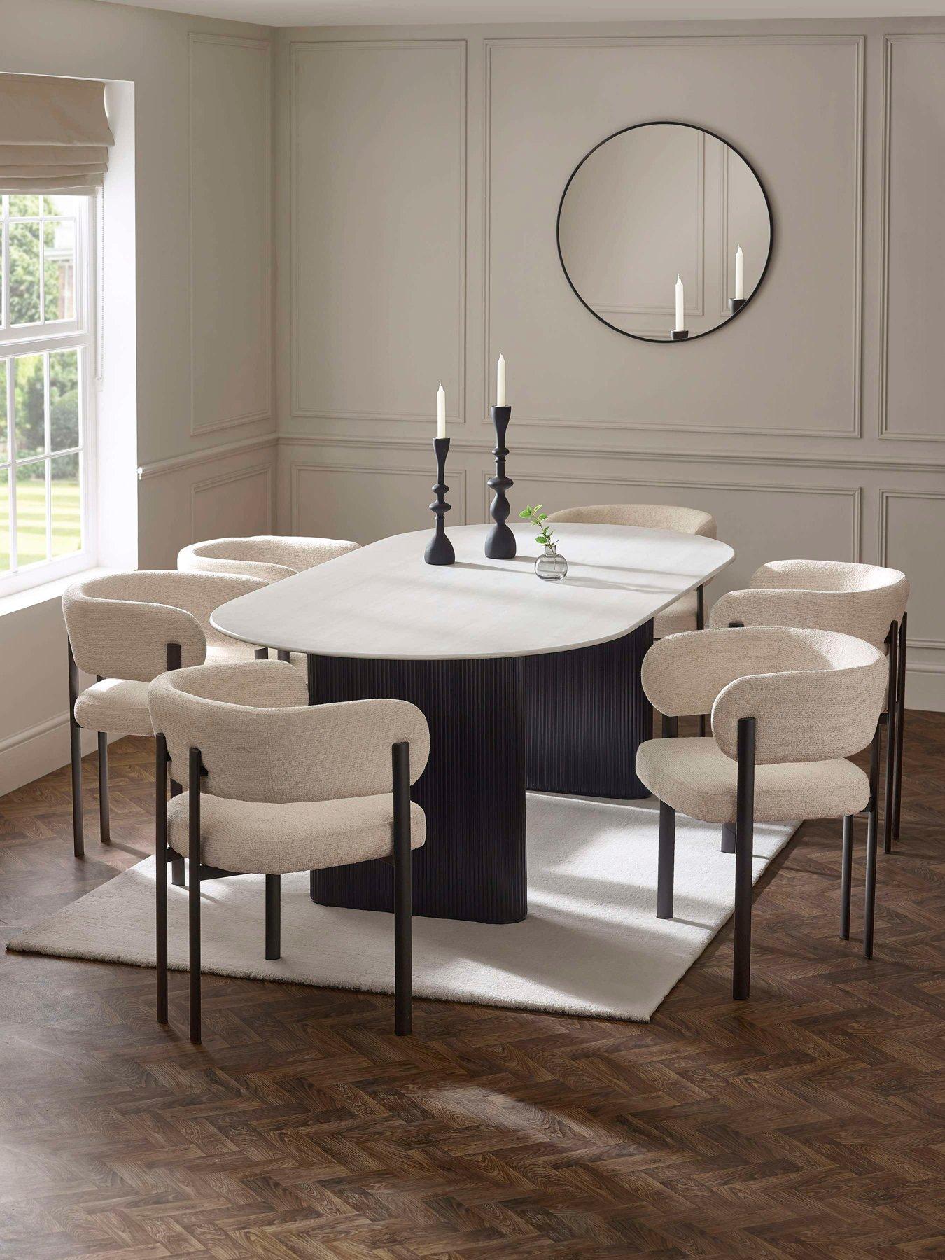 Julian Bowen Bolivia Table And 6 Bolivia Chairs