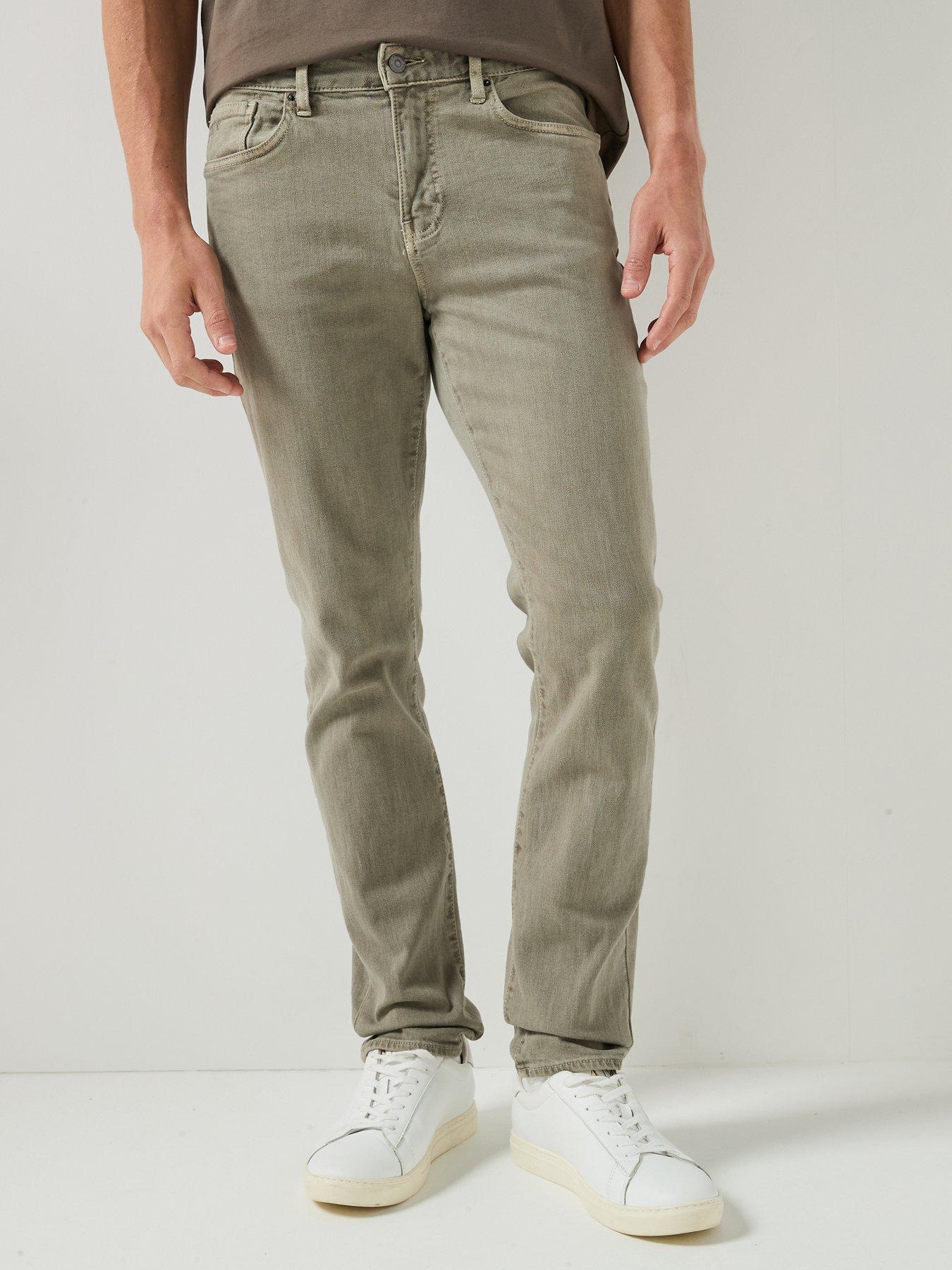 Armani Exchange Mens Slim Fit Jeans - Beige
