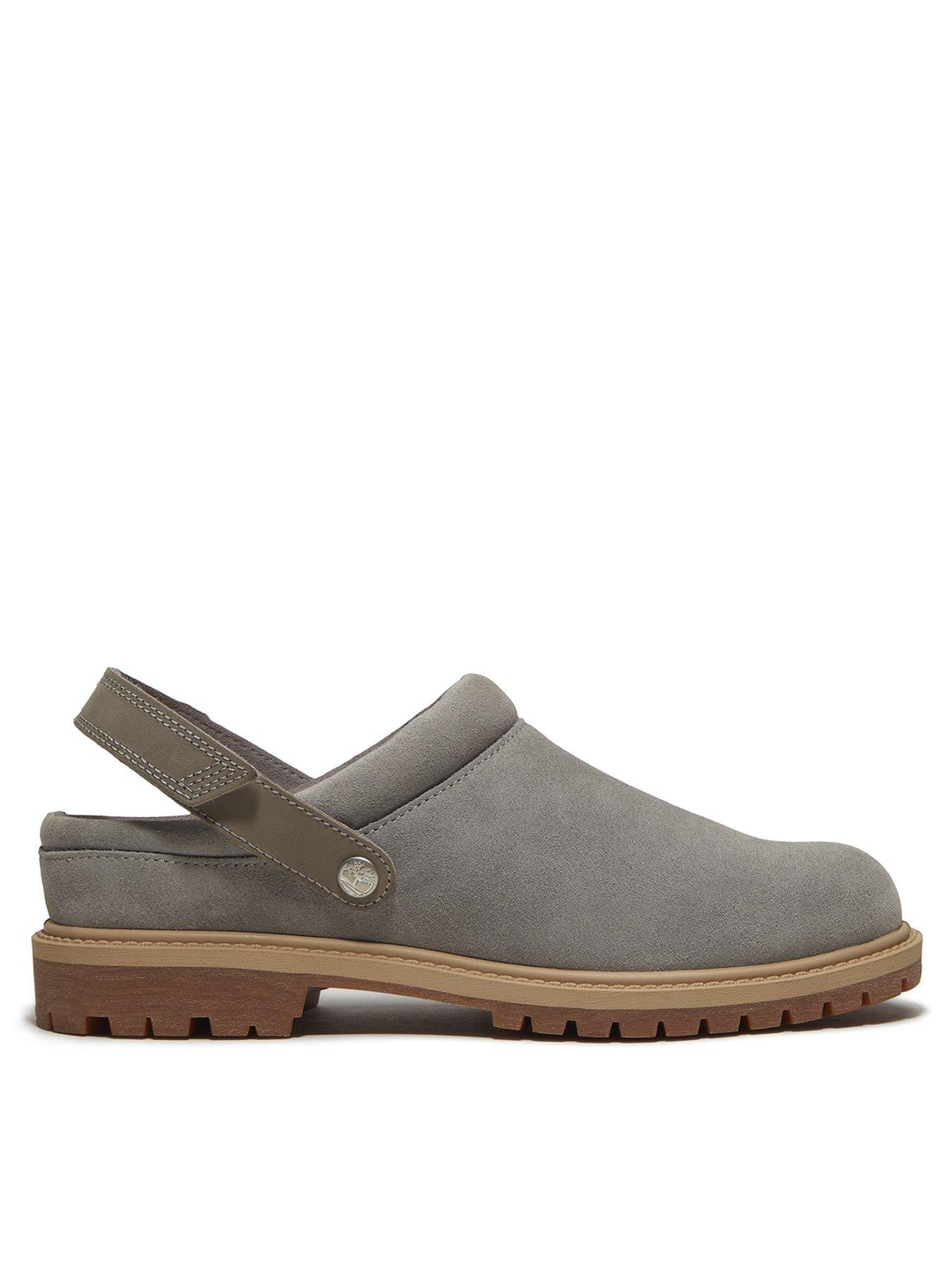 Image 1 of 7 of Timberland Womens Suede Adjustable Strap Clog Shoes - Grey