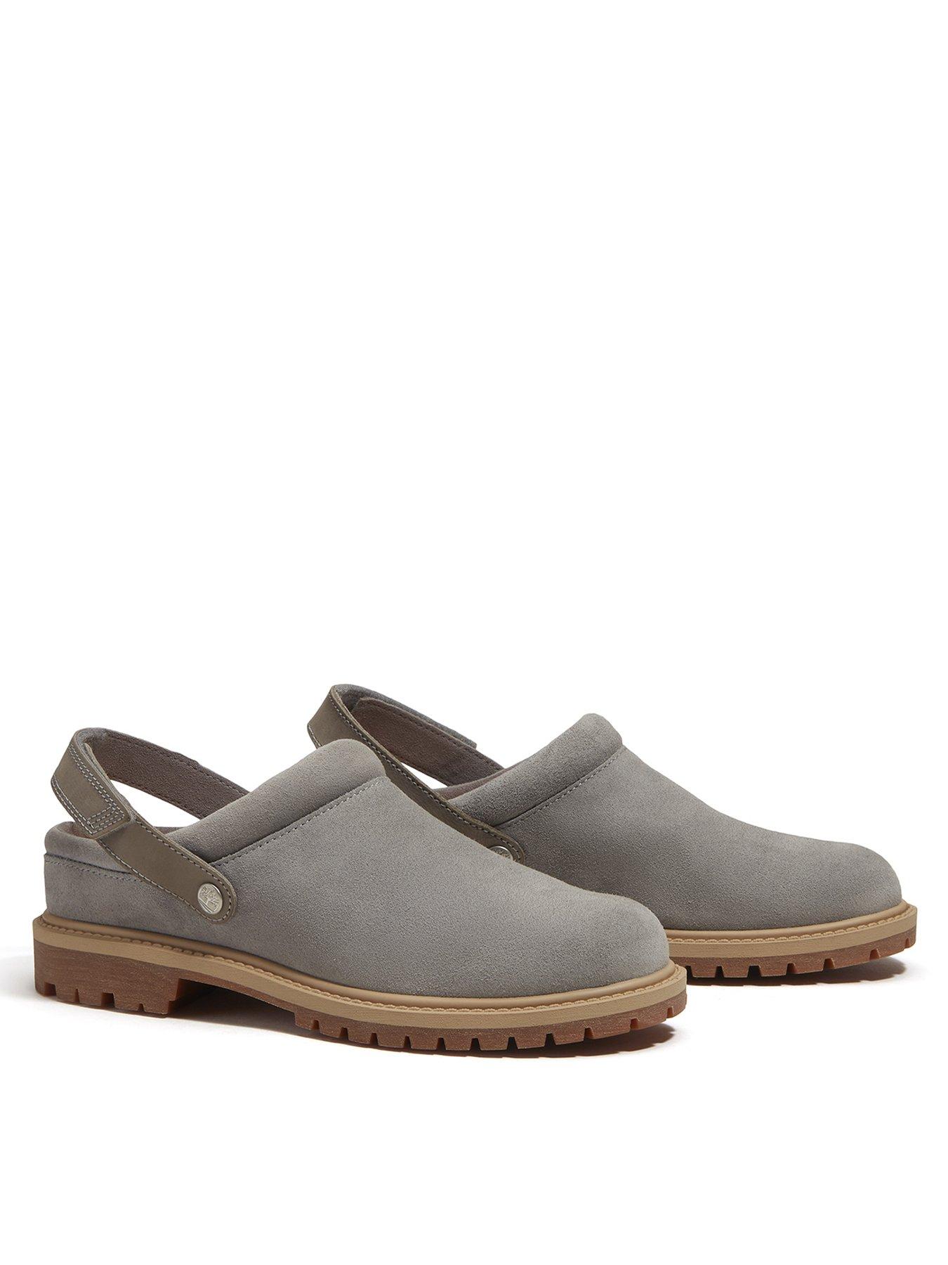 Image 2 of 7 of Timberland Womens Suede Adjustable Strap Clog Shoes - Grey