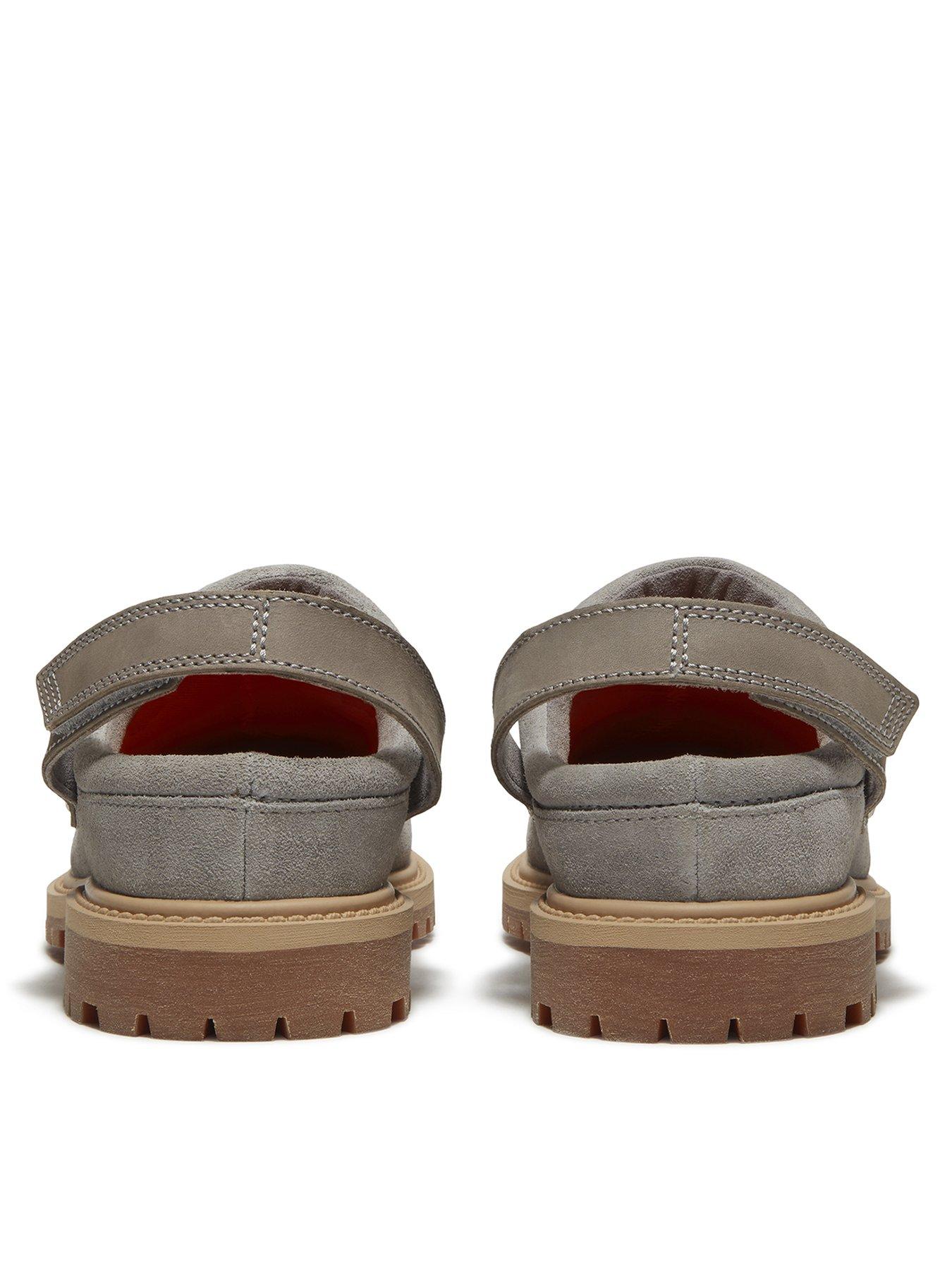 Image 3 of 7 of Timberland Womens Suede Adjustable Strap Clog Shoes - Grey
