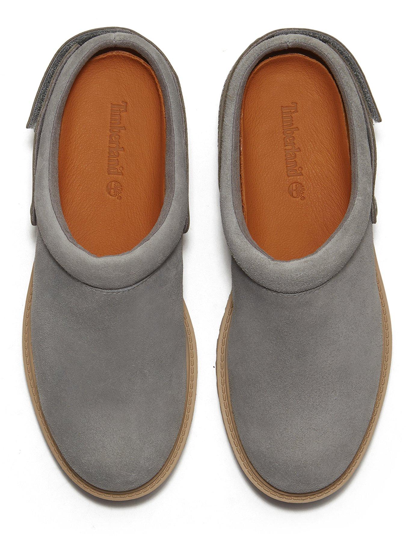 Image 4 of 7 of Timberland Womens Suede Adjustable Strap Clog Shoes - Grey