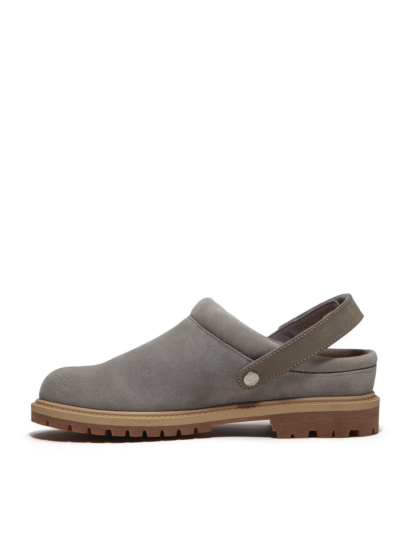 Image 6 of 7 of Timberland Womens Suede Adjustable Strap Clog Shoes - Grey