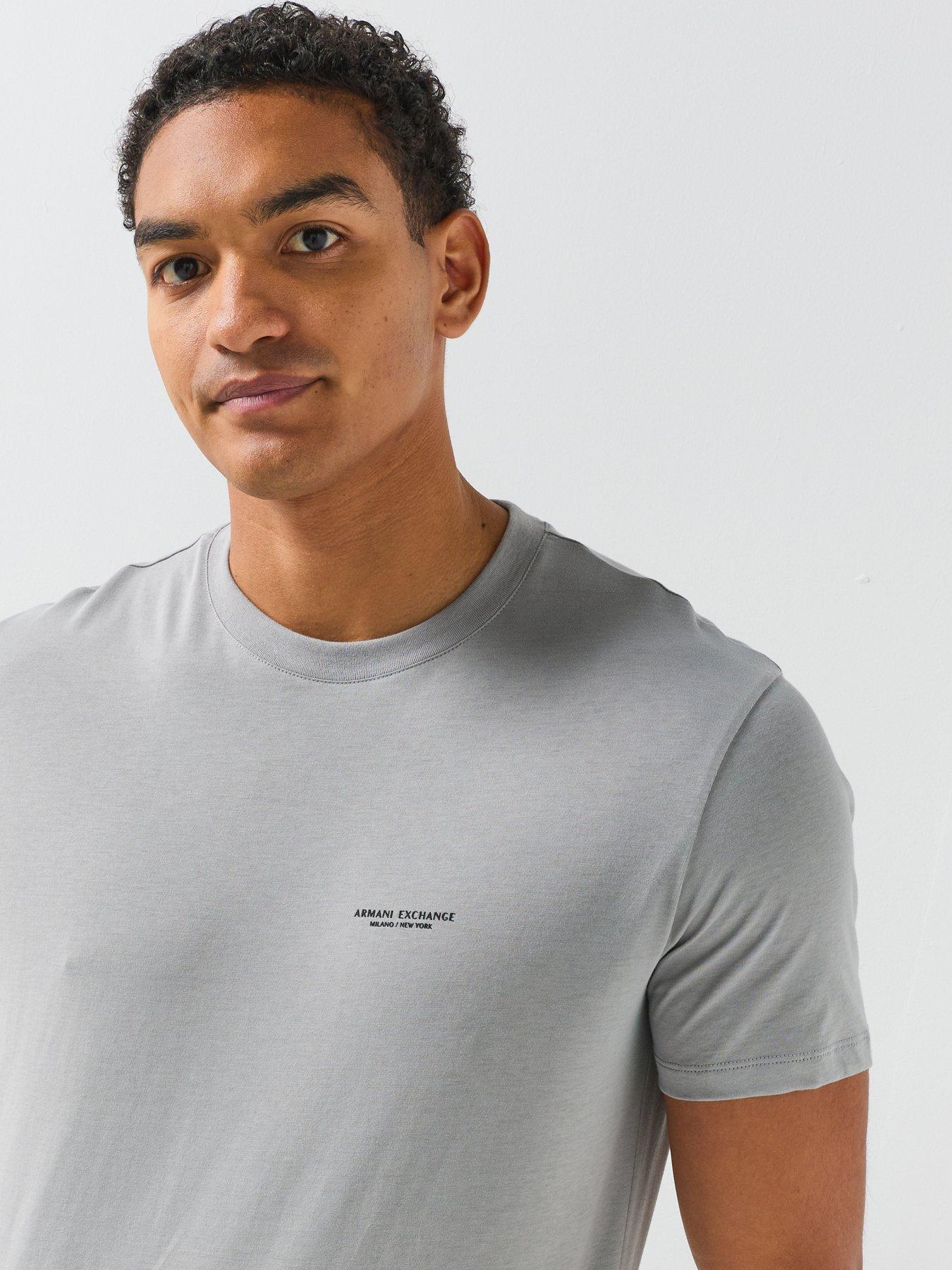 Image 4 of 6 of Armani Exchange Garage Back Graphic T-Shirt - Grey