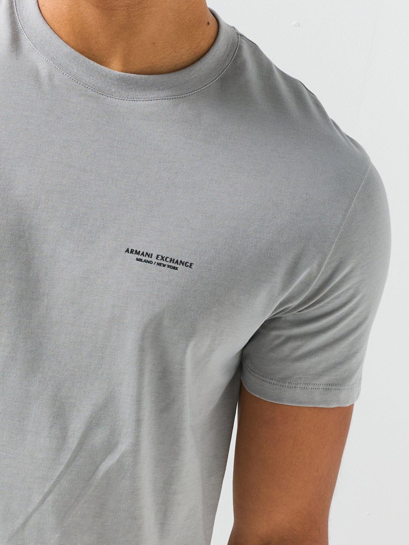 Image 5 of 6 of Armani Exchange Garage Back Graphic T-Shirt - Grey