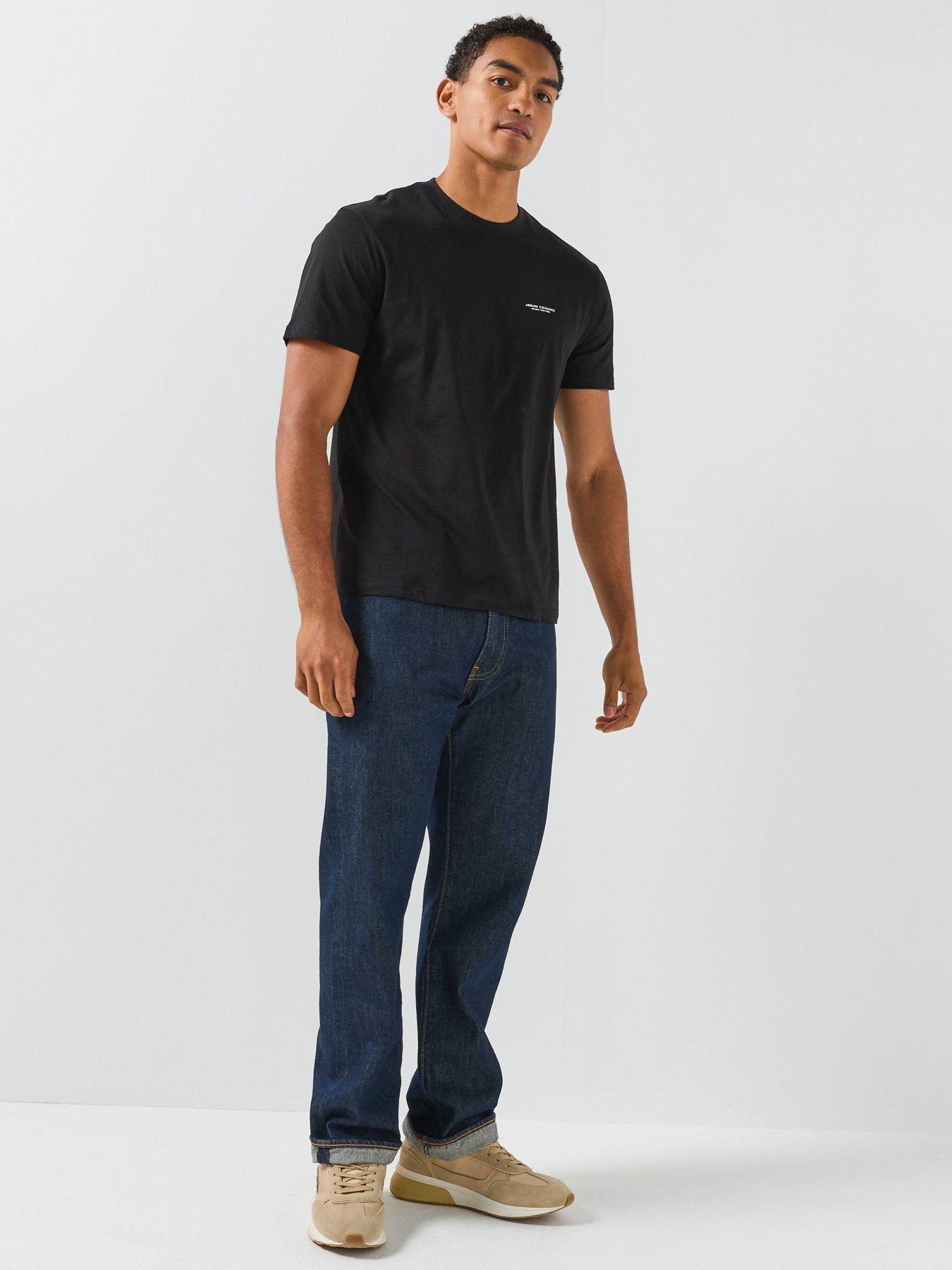 Image 3 of 6 of Armani Exchange Garage Back Graphic T-Shirt - Black