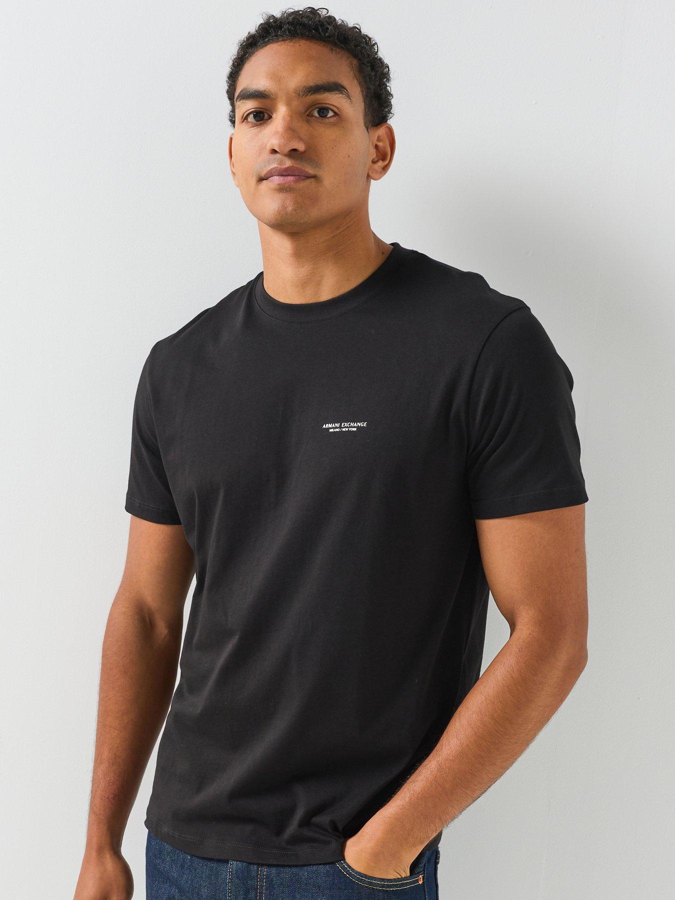Image 4 of 6 of Armani Exchange Garage Back Graphic T-Shirt - Black
