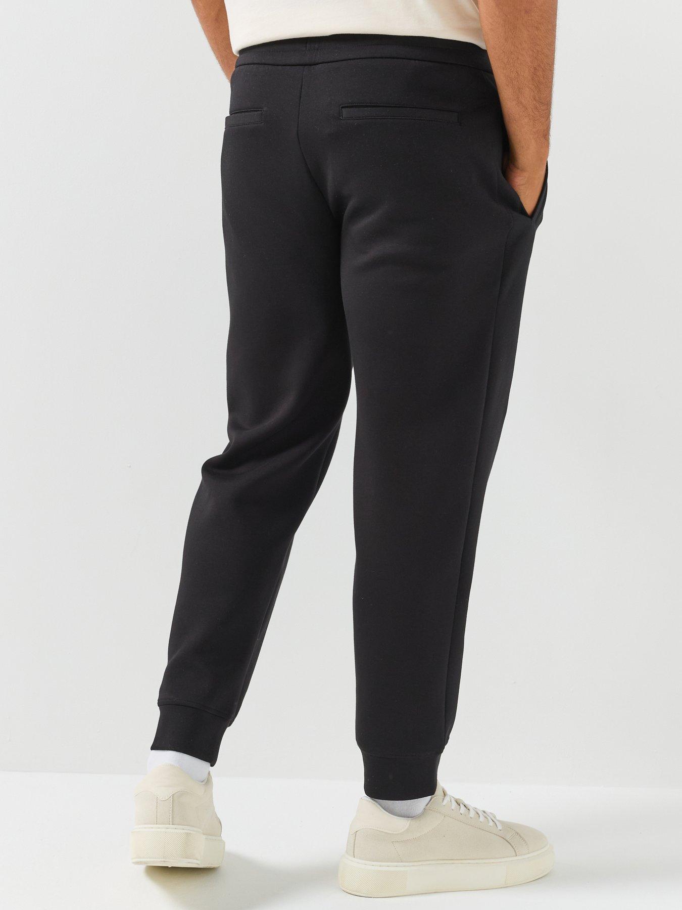 Image 2 of 6 of Armani Exchange Logo Tracksuit Bottoms - Black