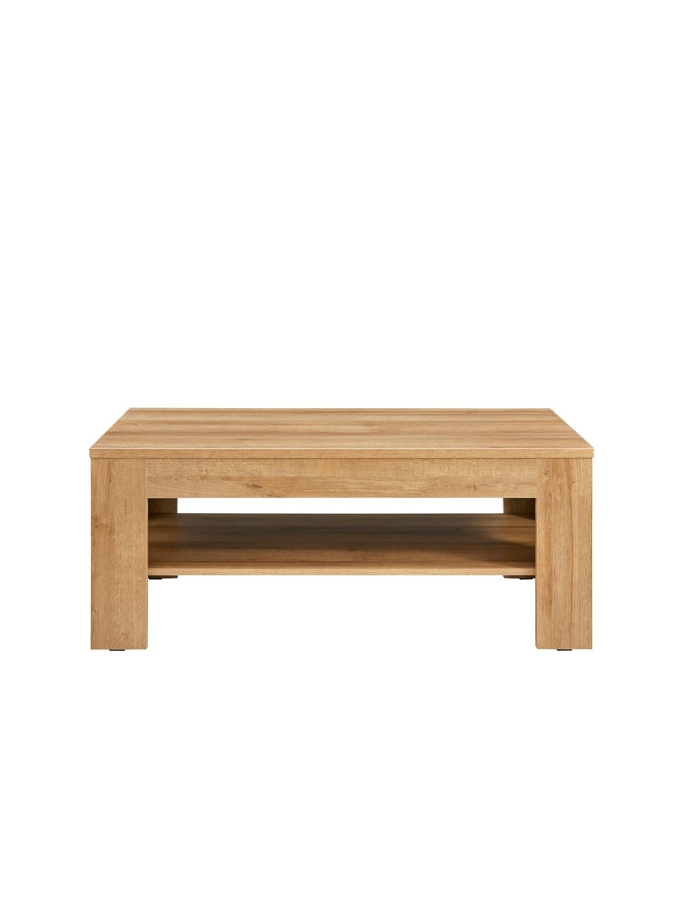 Image 3 of 7 of The Very Collection Home Essentials - Panama 3 Piece Package - Side Table, Coffee Table and TV Unit - Dark Oak - FSC&reg; Certified