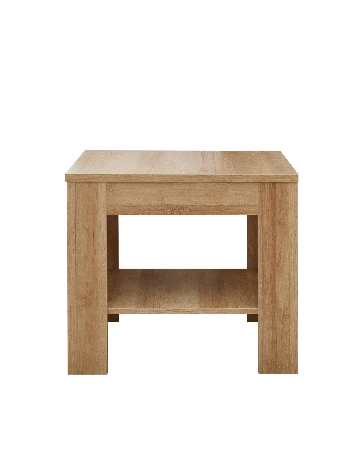 Image 4 of 7 of The Very Collection Home Essentials - Panama 3 Piece Package - Side Table, Coffee Table and TV Unit - Dark Oak - FSC&reg; Certified