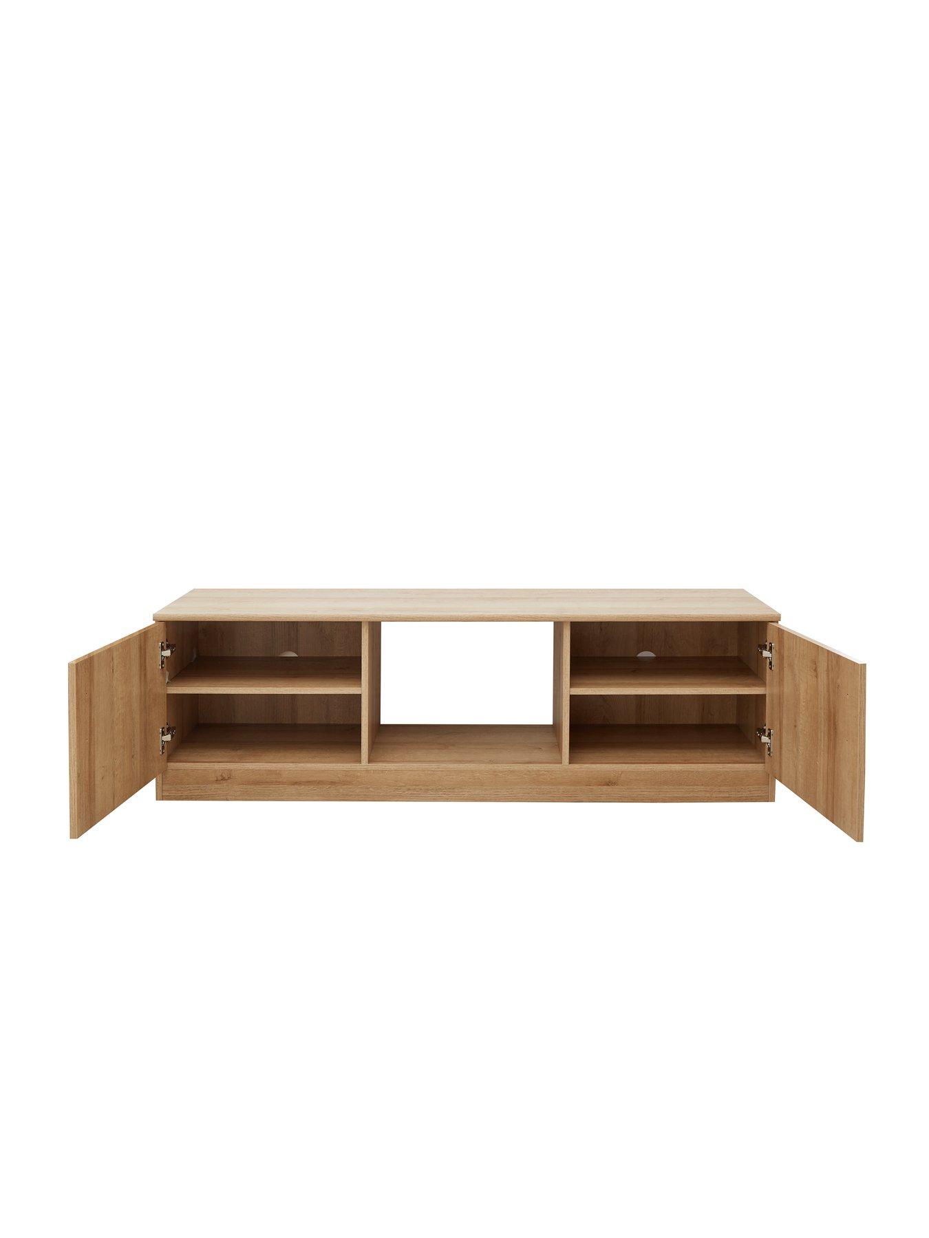Image 5 of 7 of The Very Collection Home Essentials - Panama 3 Piece Package - Side Table, Coffee Table and TV Unit - Dark Oak - FSC&reg; Certified