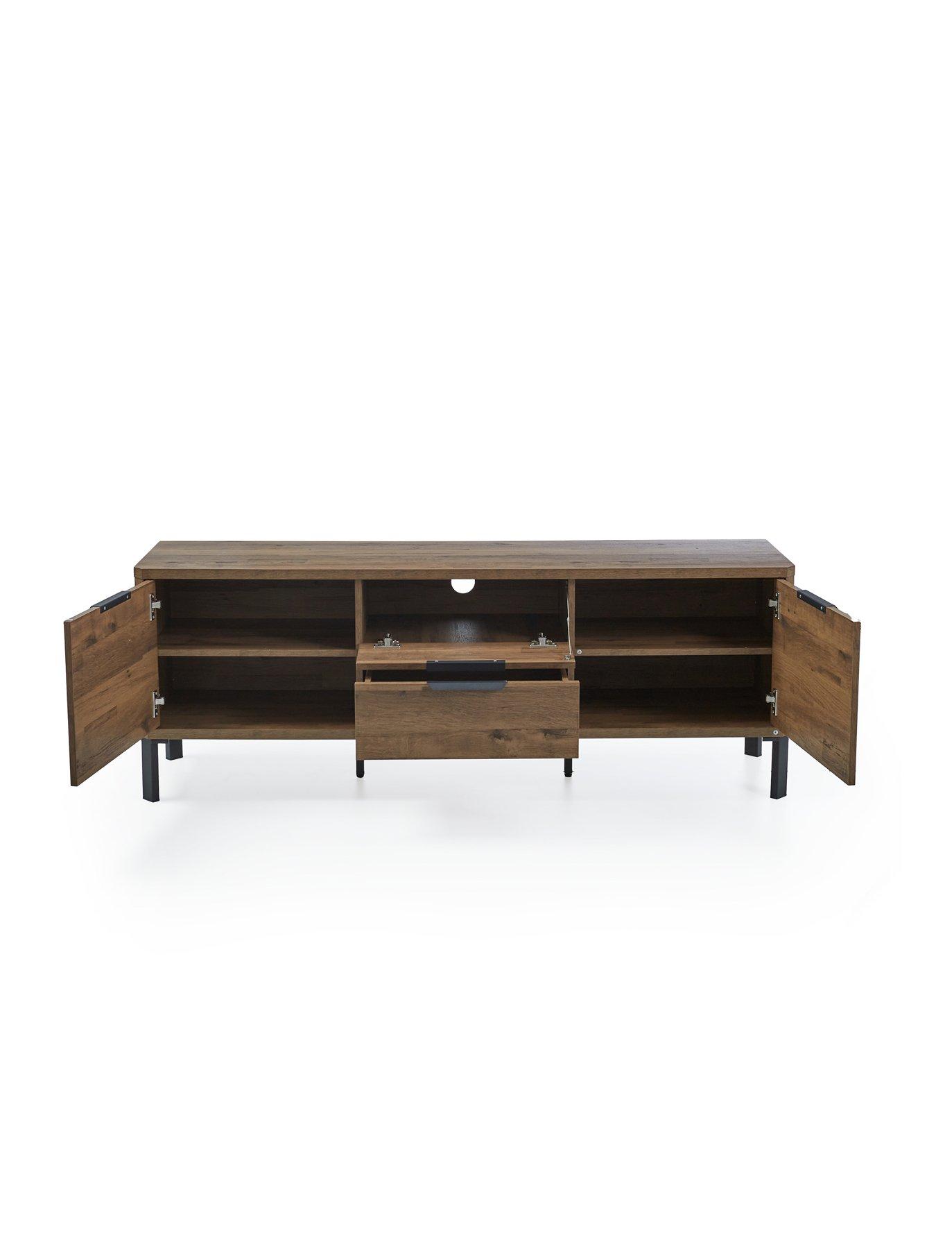 Image 5 of 7 of The Very Collection Harlem 3 Piece Package - End Table, Coffee Table and TV Unit - Mid Oak - FSC&reg; Certified