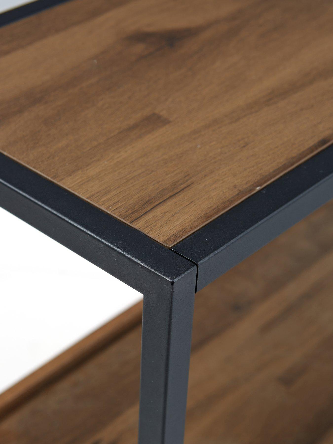Image 6 of 7 of The Very Collection Harlem 3 Piece Package - End Table, Coffee Table and TV Unit - Mid Oak - FSC&reg; Certified