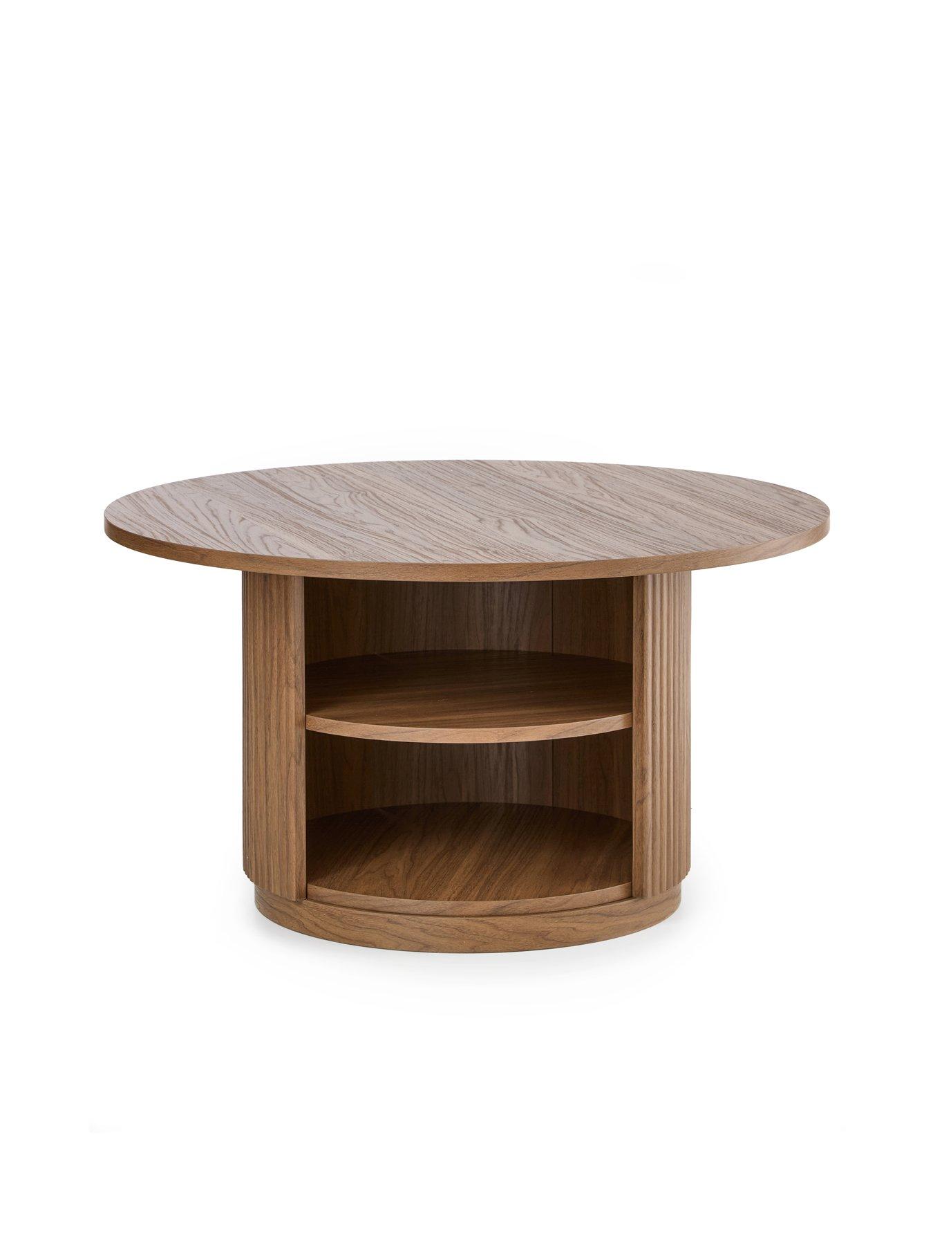 Image 3 of 7 of The Very Collection Carina 3 Piece Package Deal - Side Table, Coffee Table and TV Unit - Mid Oak - FSC&reg; Certified