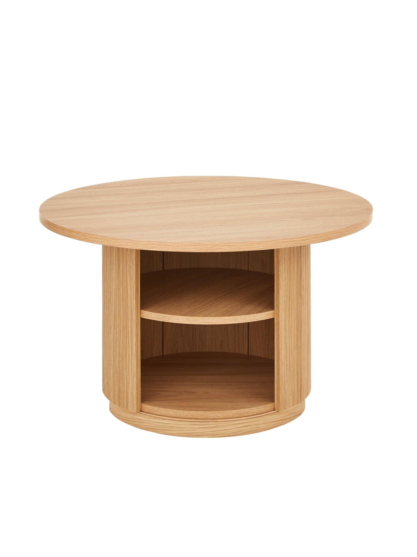 Image 3 of 7 of The Very Collection Carina 3 Piece Package Deal - Side Table, Coffee Table and TV Unit - Oak - FSC&reg; Certified