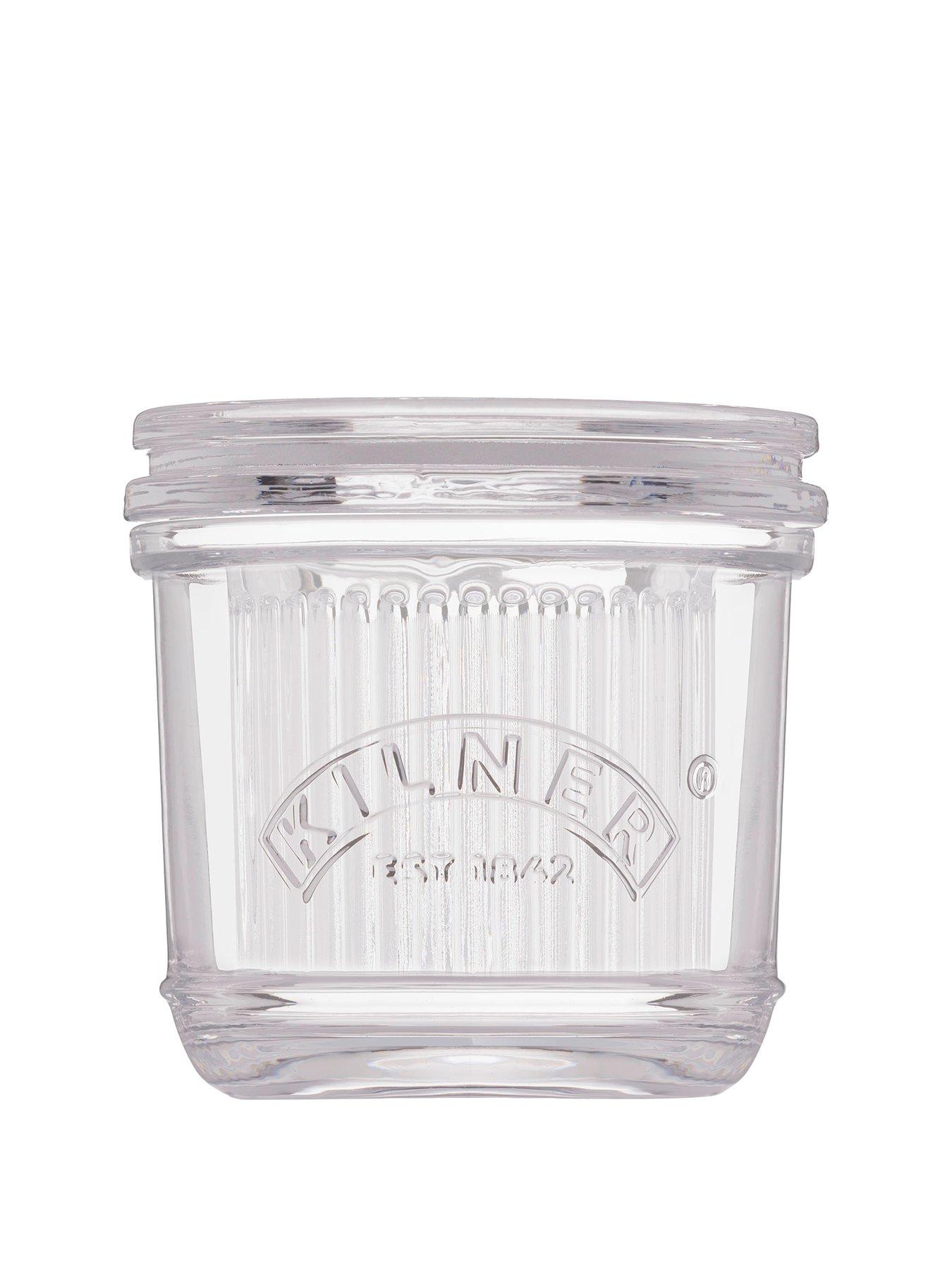Image 1 of 7 of KILNER Glass Butter Crock