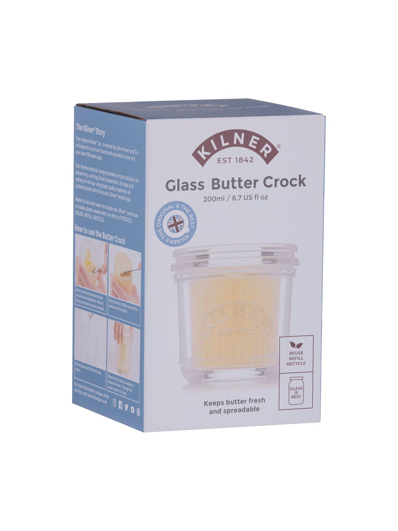 Image 2 of 7 of KILNER Glass Butter Crock