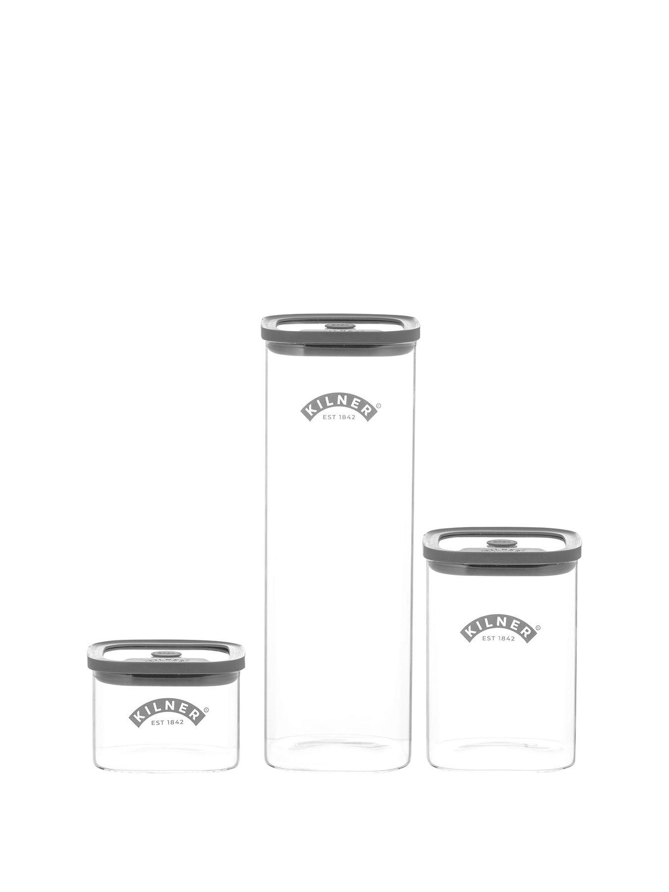 Image 2 of 4 of KILNER Fresh Storage Jar 3 Piece Pantry Set