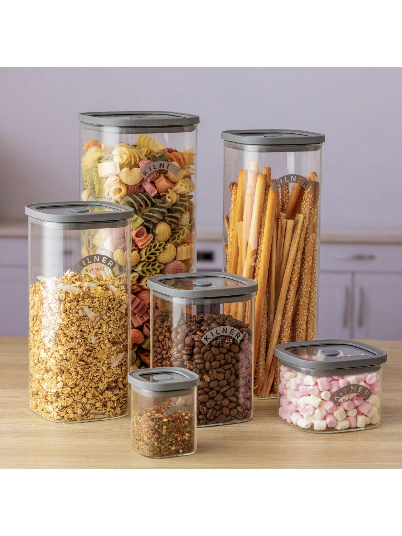 Image 4 of 4 of KILNER Fresh Storage Jar 3 Piece Pantry Set