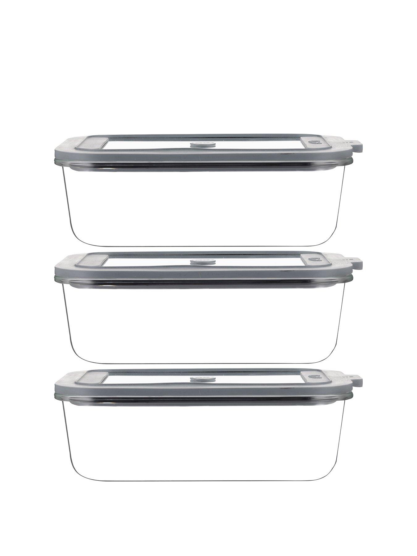 Image 2 of 6 of KILNER New Fresh Storage Rectangle 1.5l Set Of 3