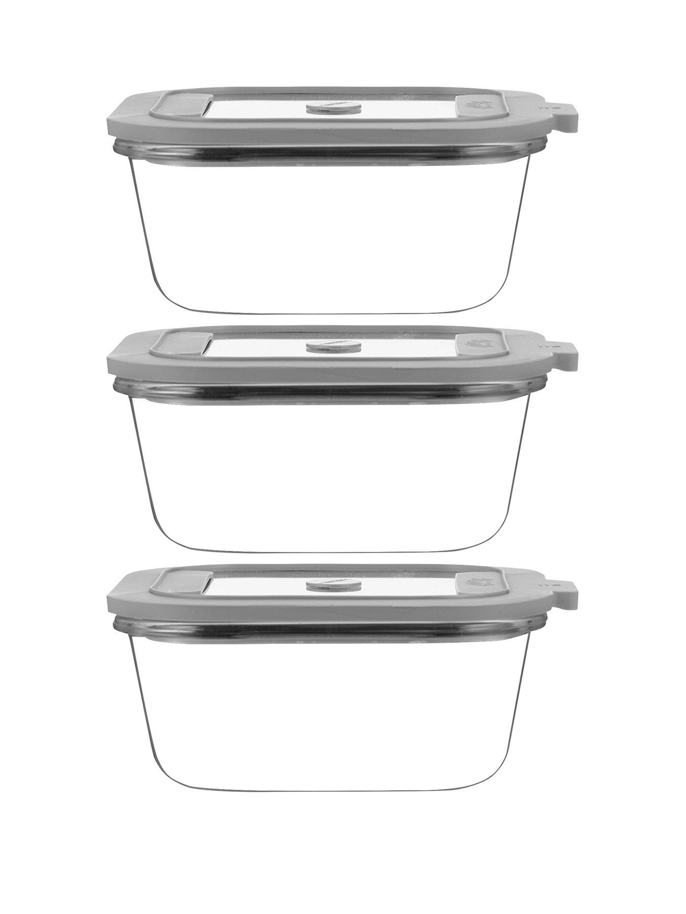 Image 2 of 6 of KILNER New Fresh Storage Square 0.8 L Set Of 3