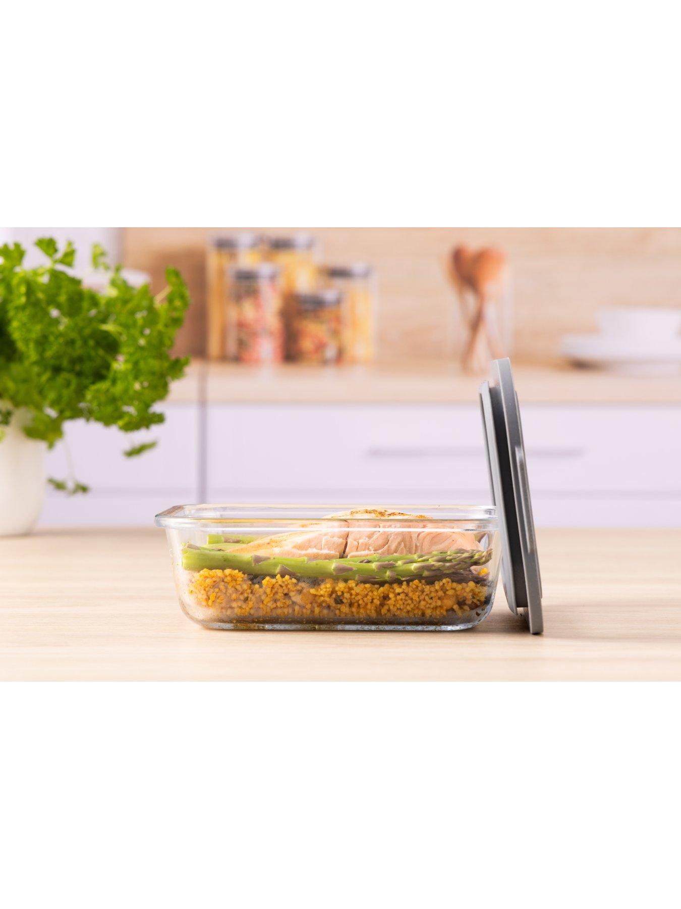 Image 4 of 6 of KILNER New Fresh Storage Rectangle 0.63l Set Of 3