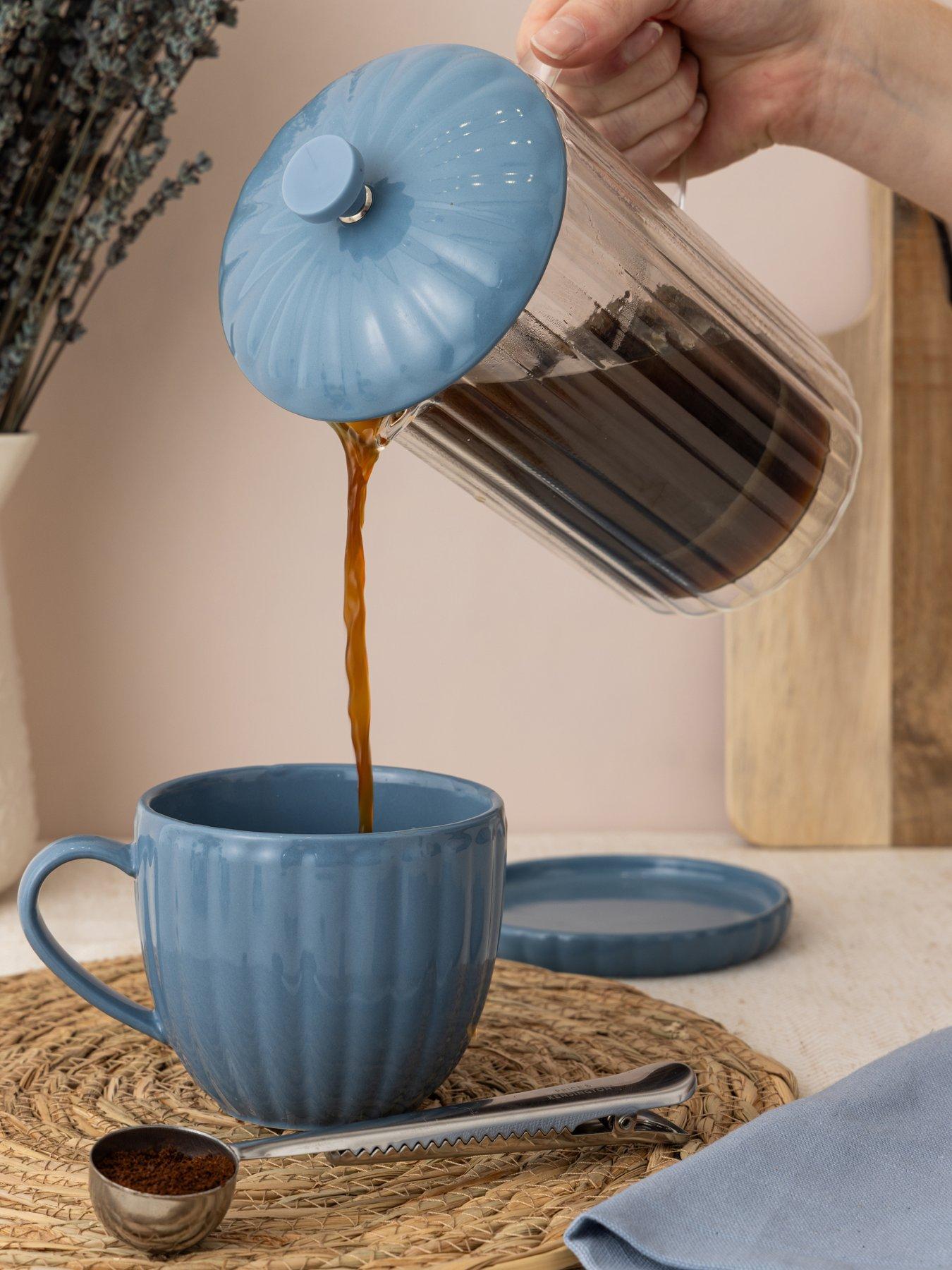Image 4 of 5 of Price & Kensington Luxe Cafetiere/french Press Bluebell 1l