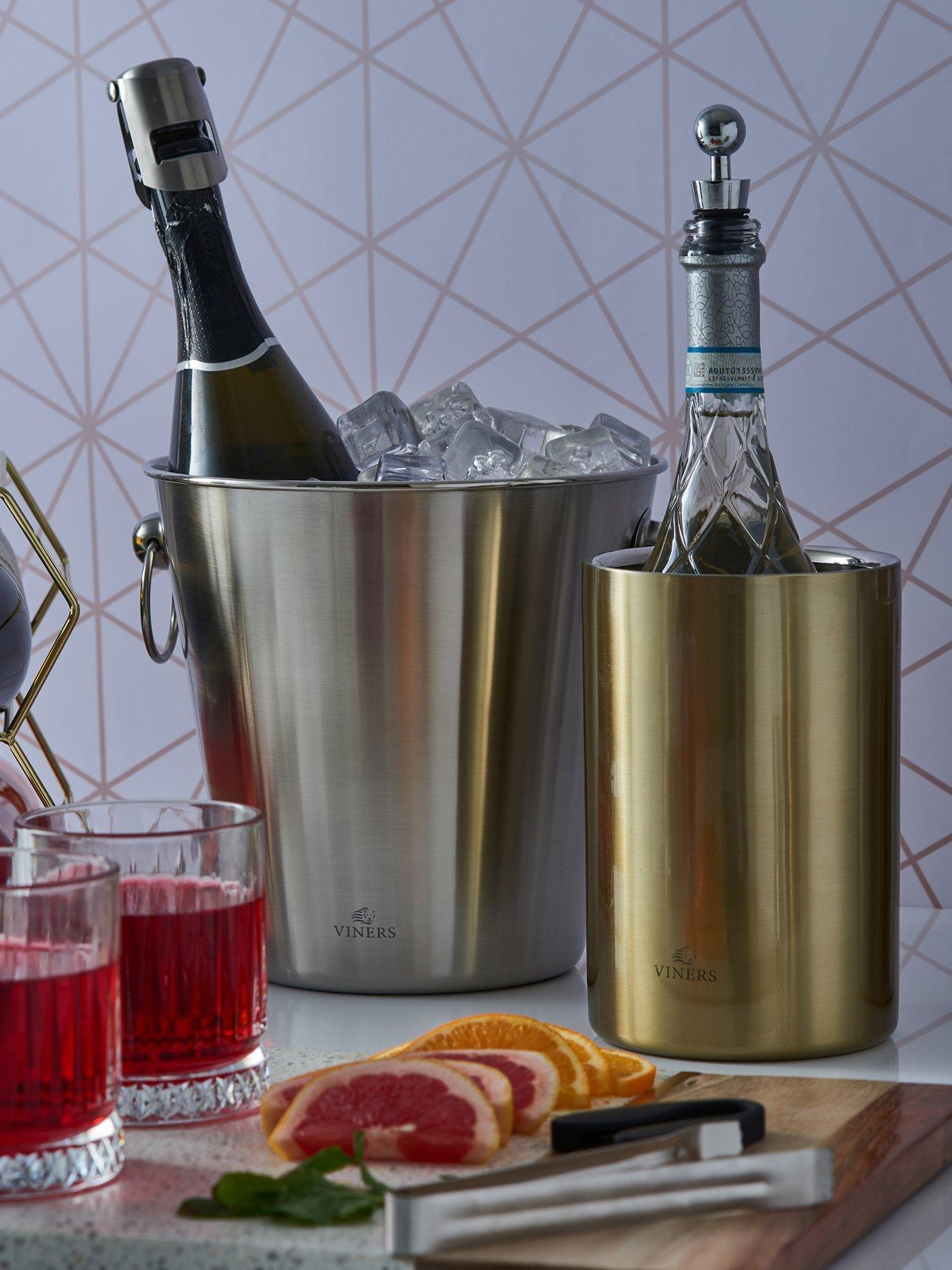 Image 1 of 4 of Viners Barware Wine Cooler Double Wall Gold 1.3l
