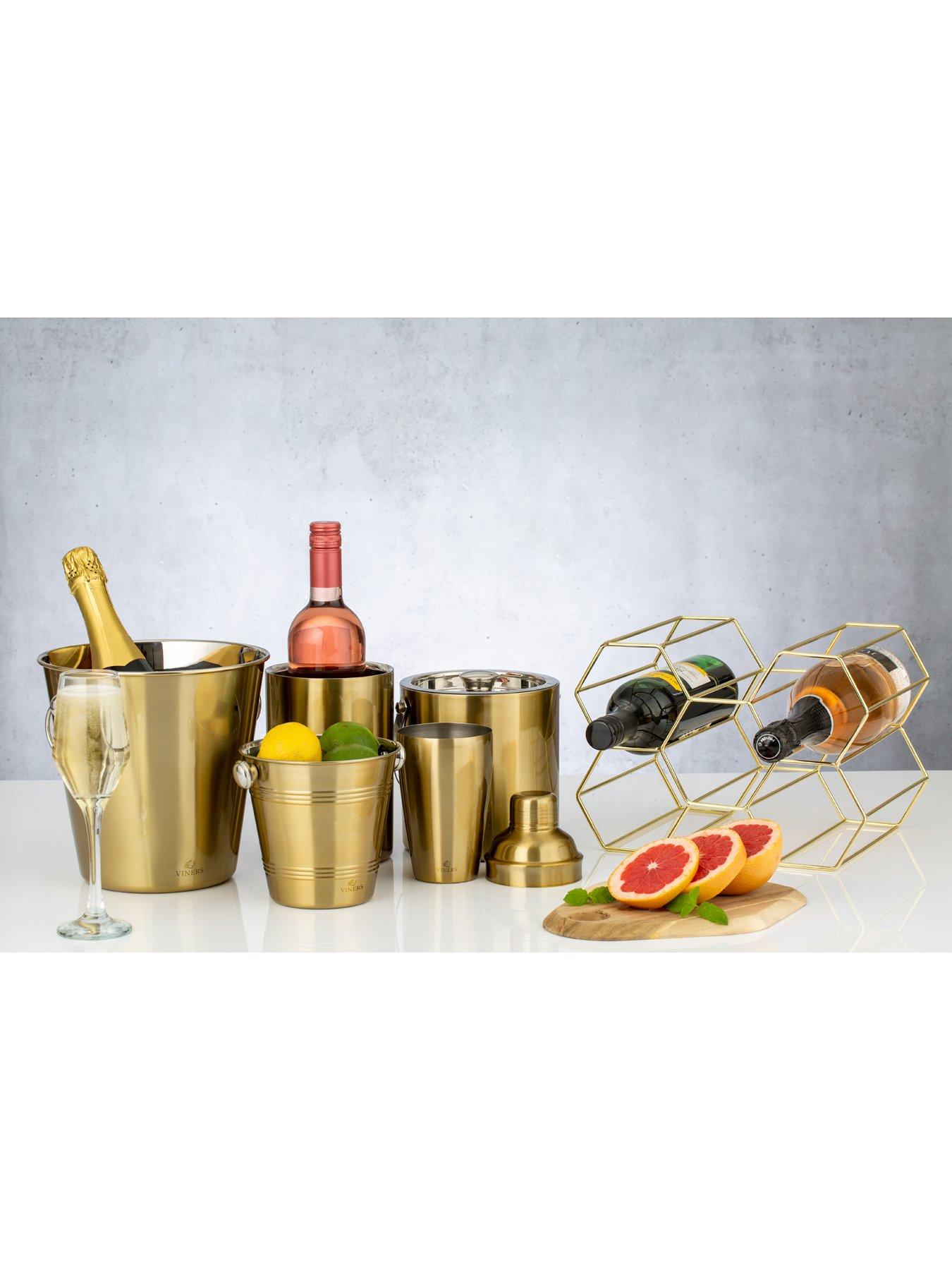Image 4 of 4 of Viners Barware Wine Cooler Double Wall Gold 1.3l