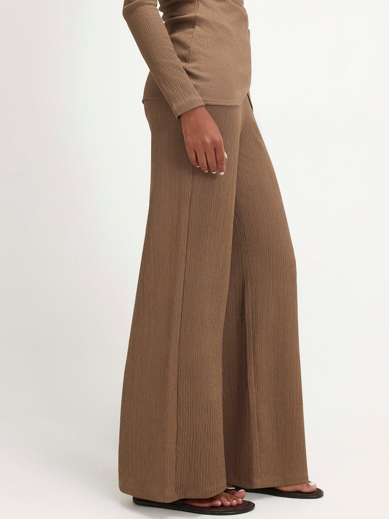 River Island Texture Wide Leg Trouser