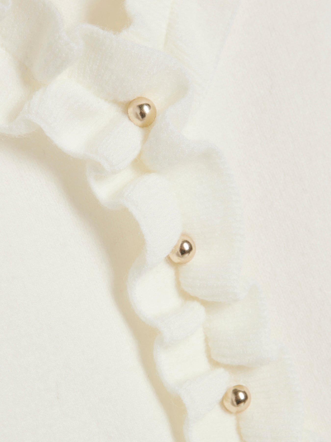 Image 6 of 6 of River Island Dolly Ruffled Long Sleeve Cardigan