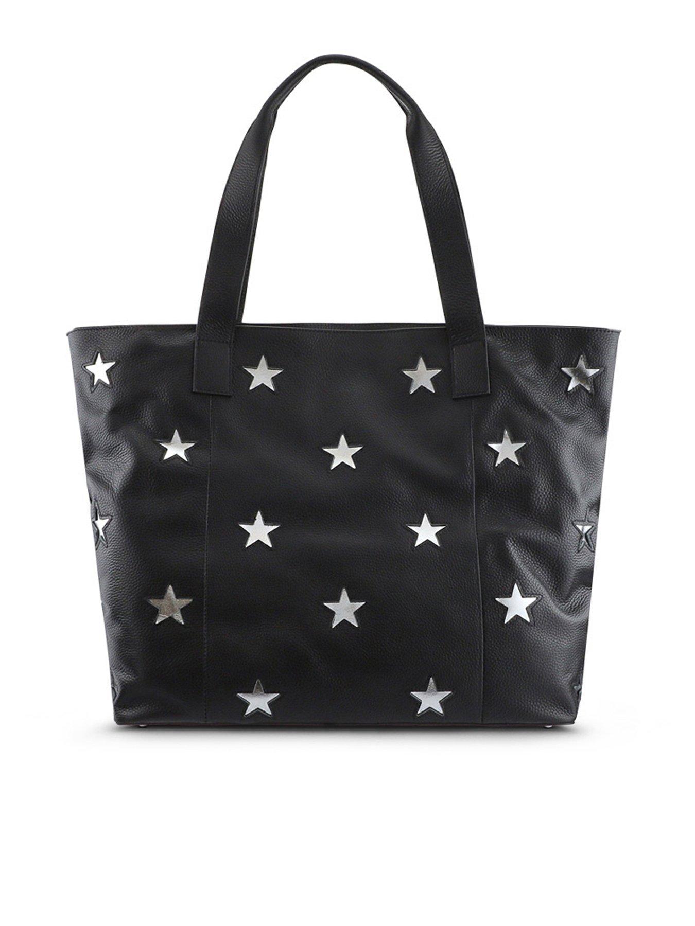 Image 1 of 3 of Jones Bootmaker Dayna Star Leather Bag- Black