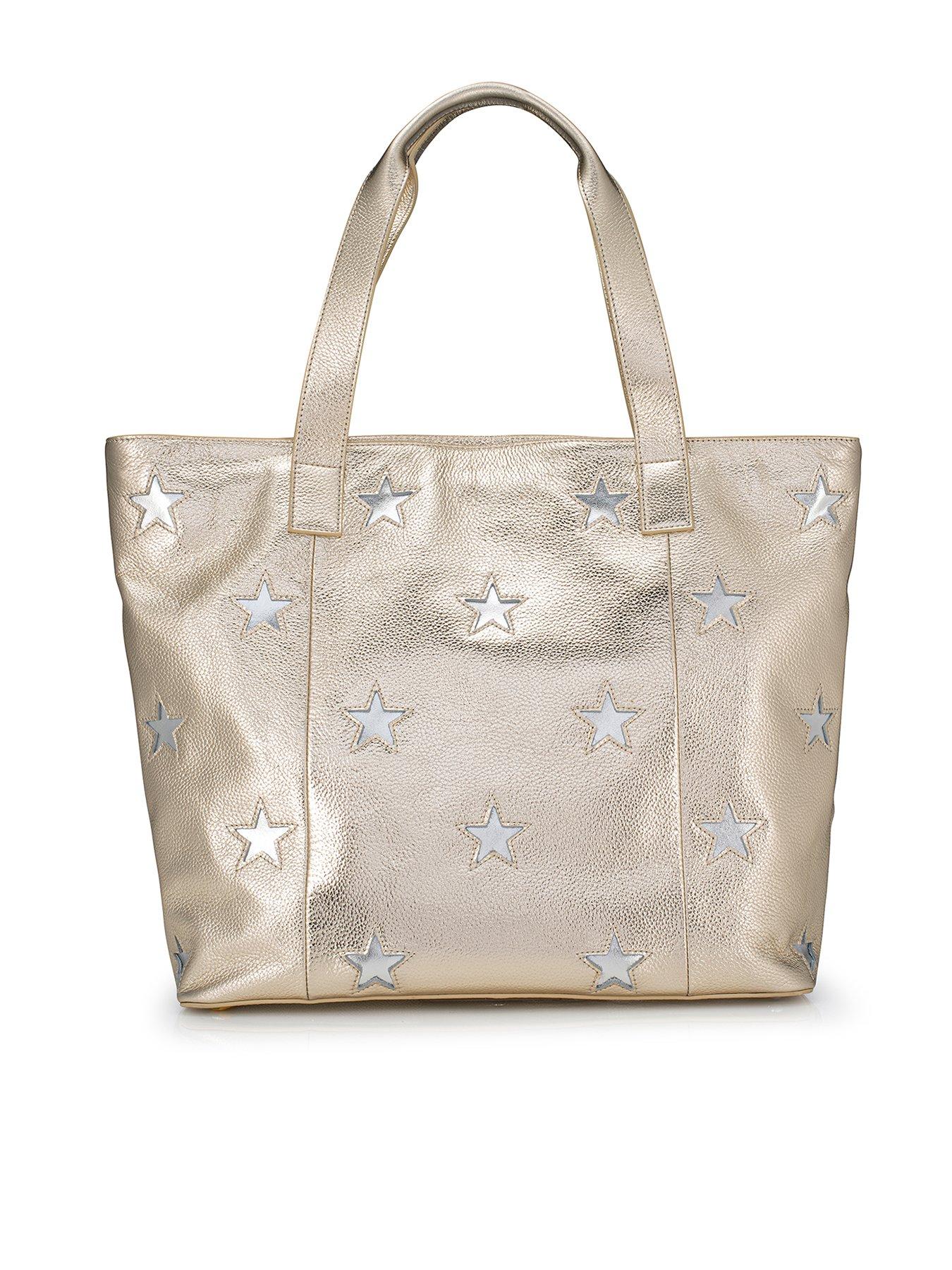Jones Bootmaker Dayna Leather Bag- Gold