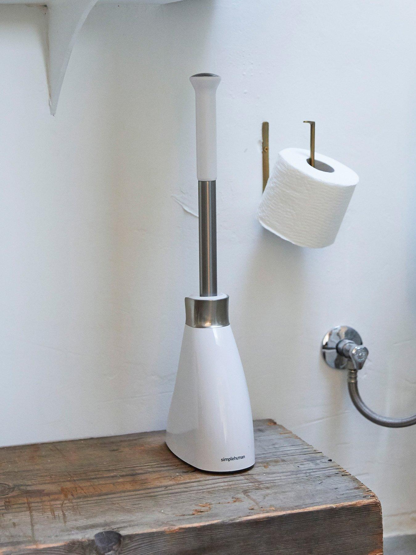 Simplehuman Toilet Brush, White Plastic & Stainless Steel