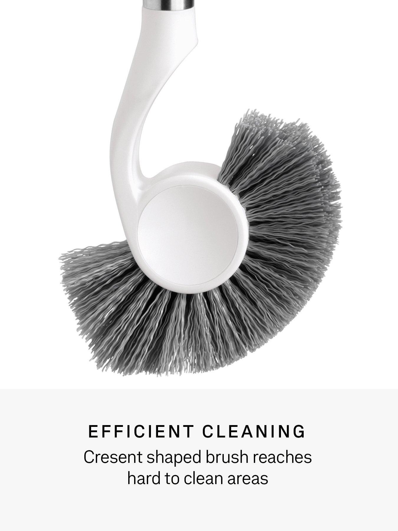 Image 4 of 6 of Simplehuman Toilet Brush, White Plastic & Stainless Steel