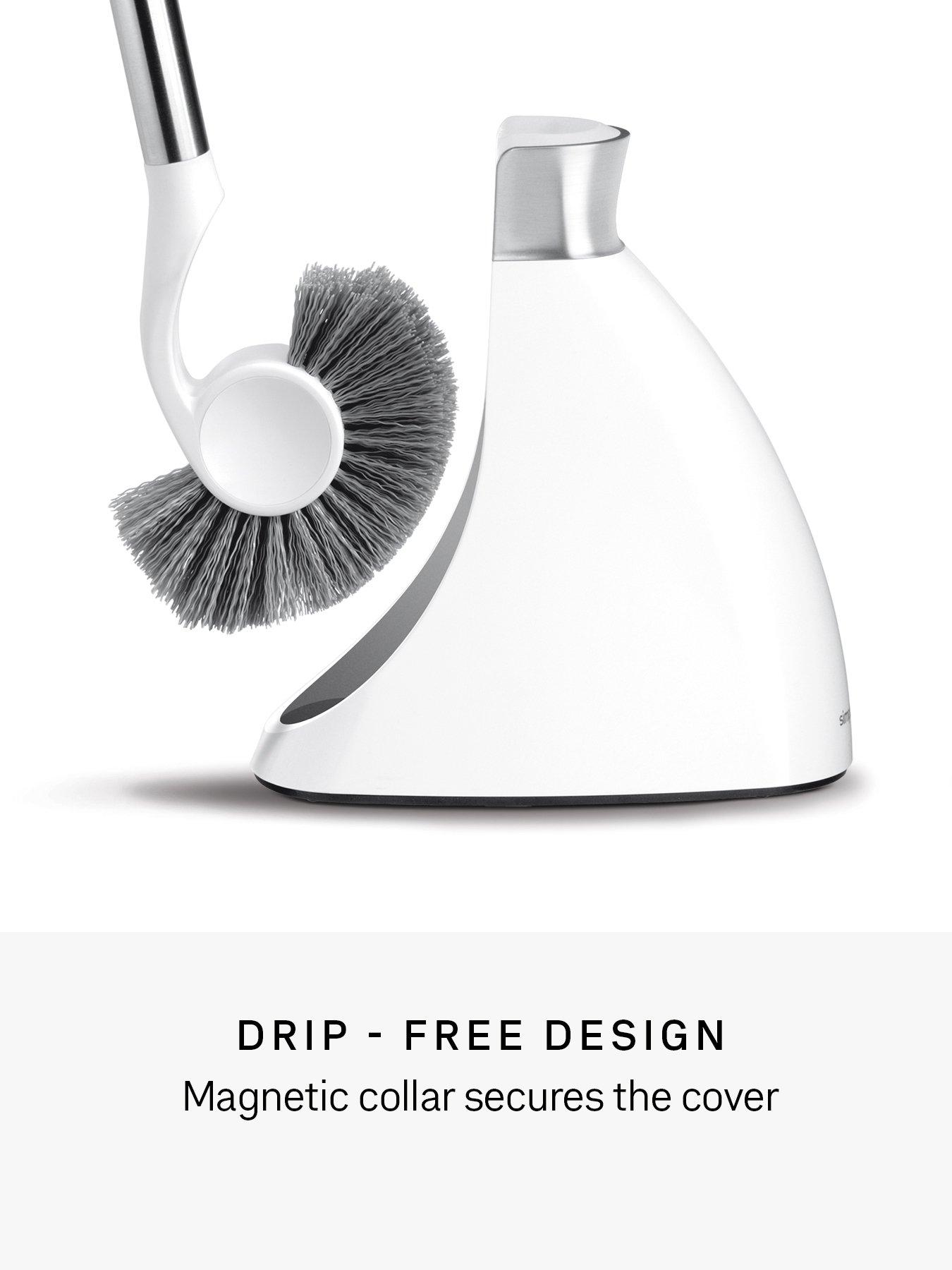 Image 5 of 6 of Simplehuman Toilet Brush, White Plastic & Stainless Steel