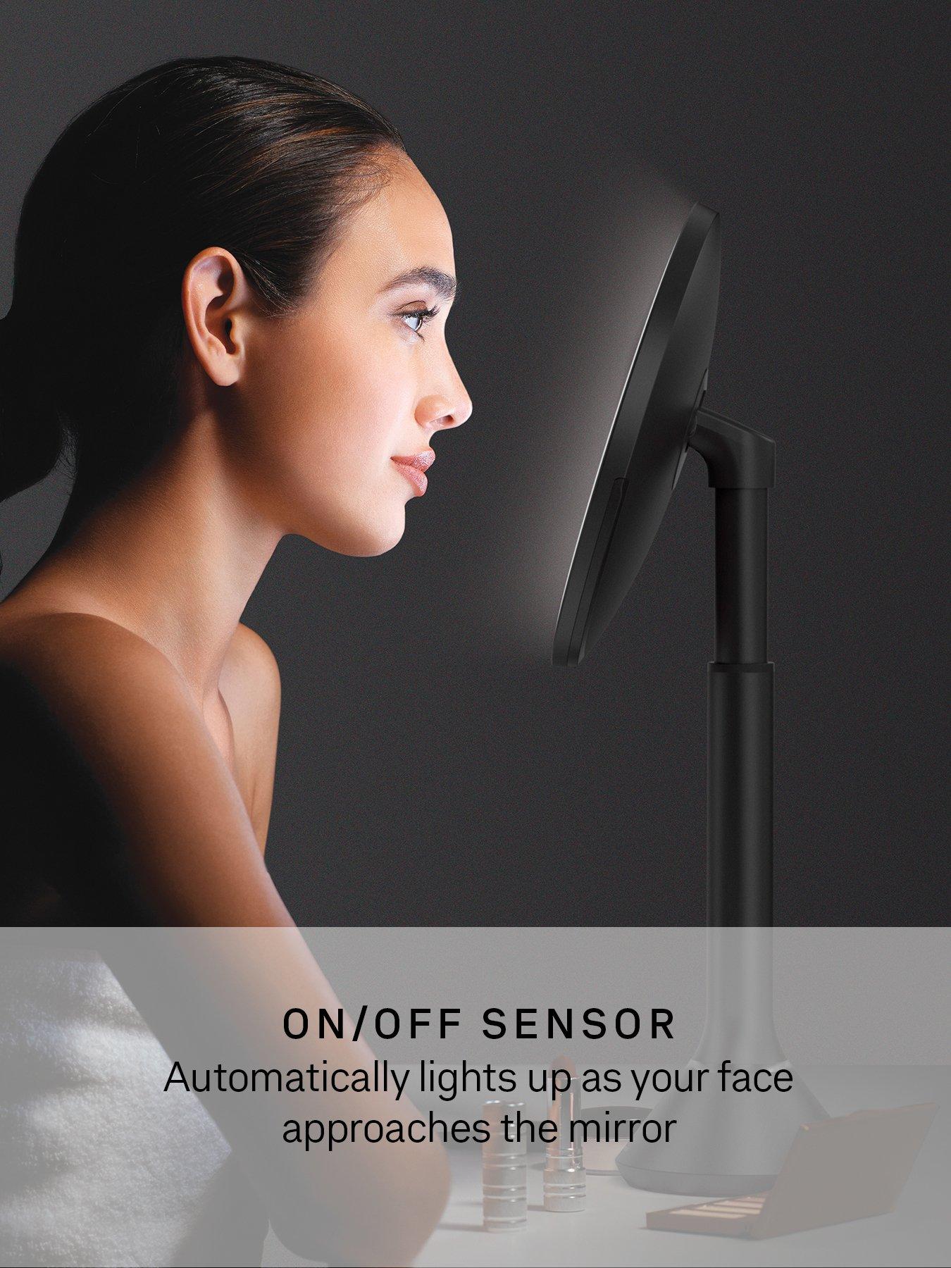 Image 3 of 7 of Simplehuman Sensor Mirror W/brightness Control +10x Detail, Matte Black