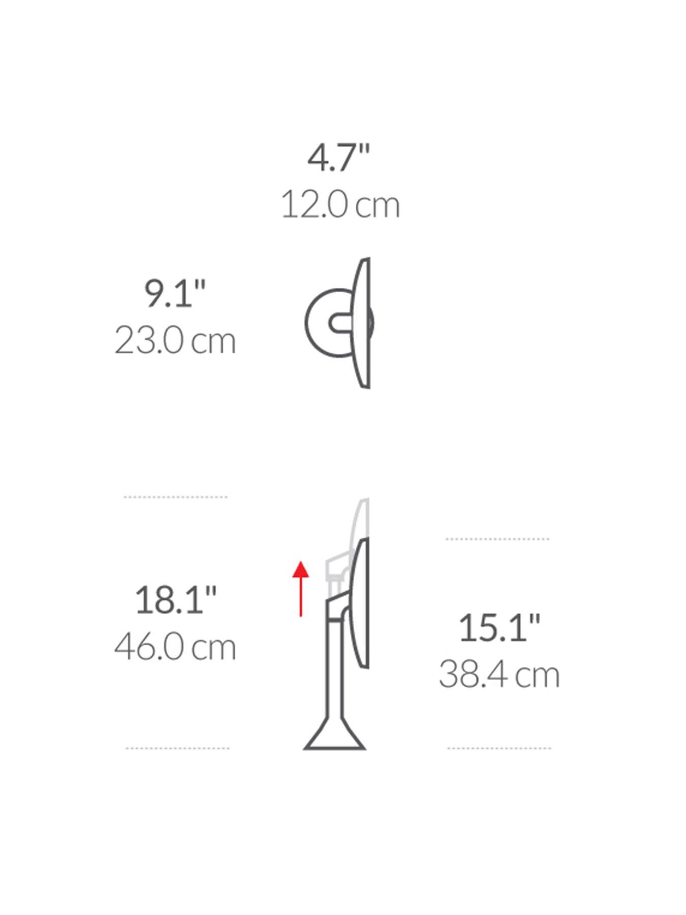 Image 7 of 7 of Simplehuman Sensor Mirror W/brightness Control +10x Detail, Matte Black