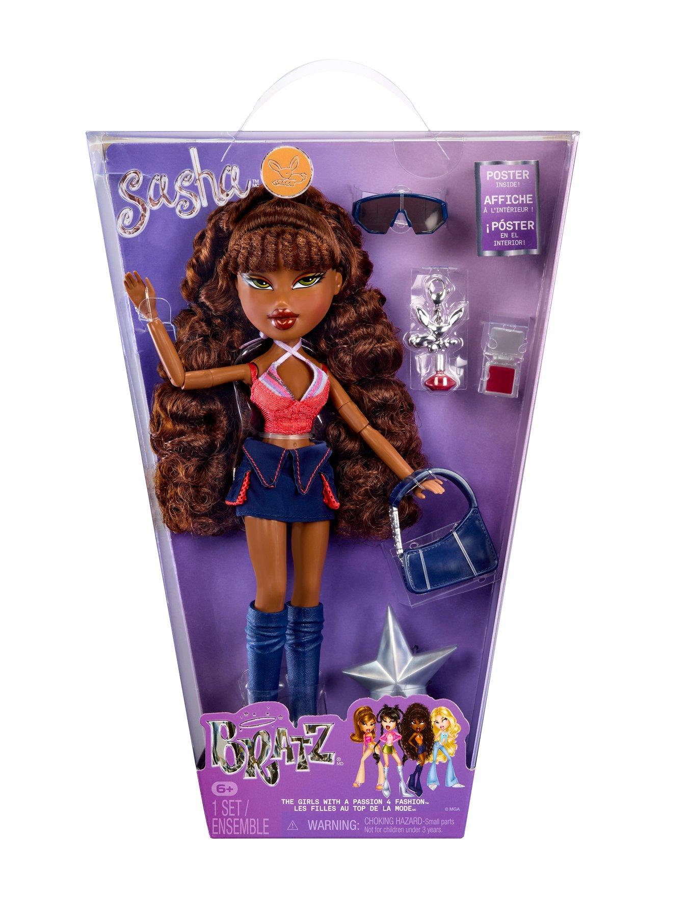 Image 2 of 6 of Bratz Sasha 2001 Reimagined Fashion Doll with Bunny Boo Charm, Accessories &amp; Poster