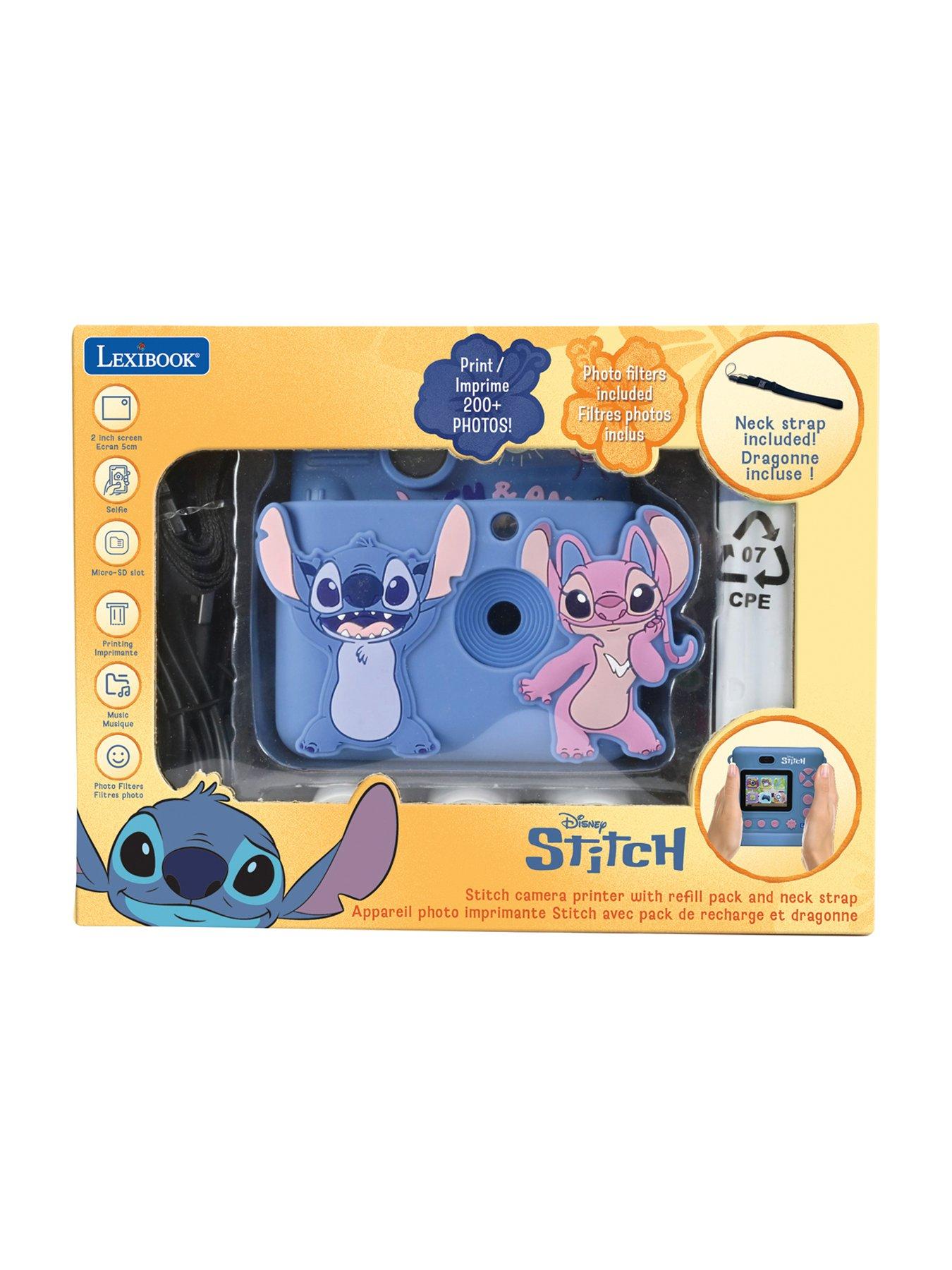 Image 5 of 7 of StarCAM Print, camera pack with instant printer, 4 paper rolls, neck strap, 3D DISNEY Stitch silicon pouch and custom kit
