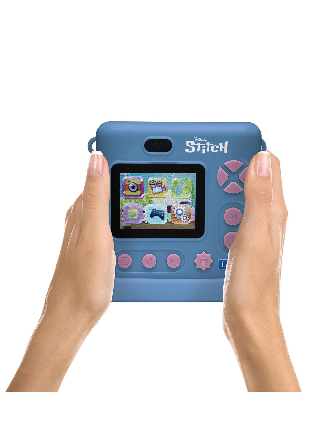 Image 7 of 7 of StarCAM Print, camera pack with instant printer, 4 paper rolls, neck strap, 3D DISNEY Stitch silicon pouch and custom kit