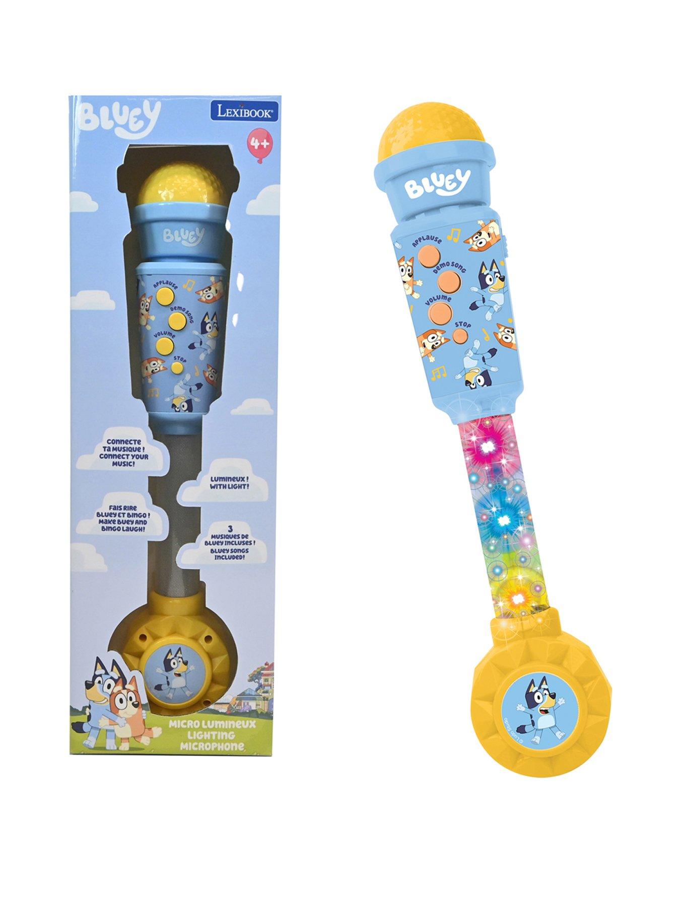Bluey Bluey Trendy Lighting Microphone with speaker (aux-in), melodies and sound effects